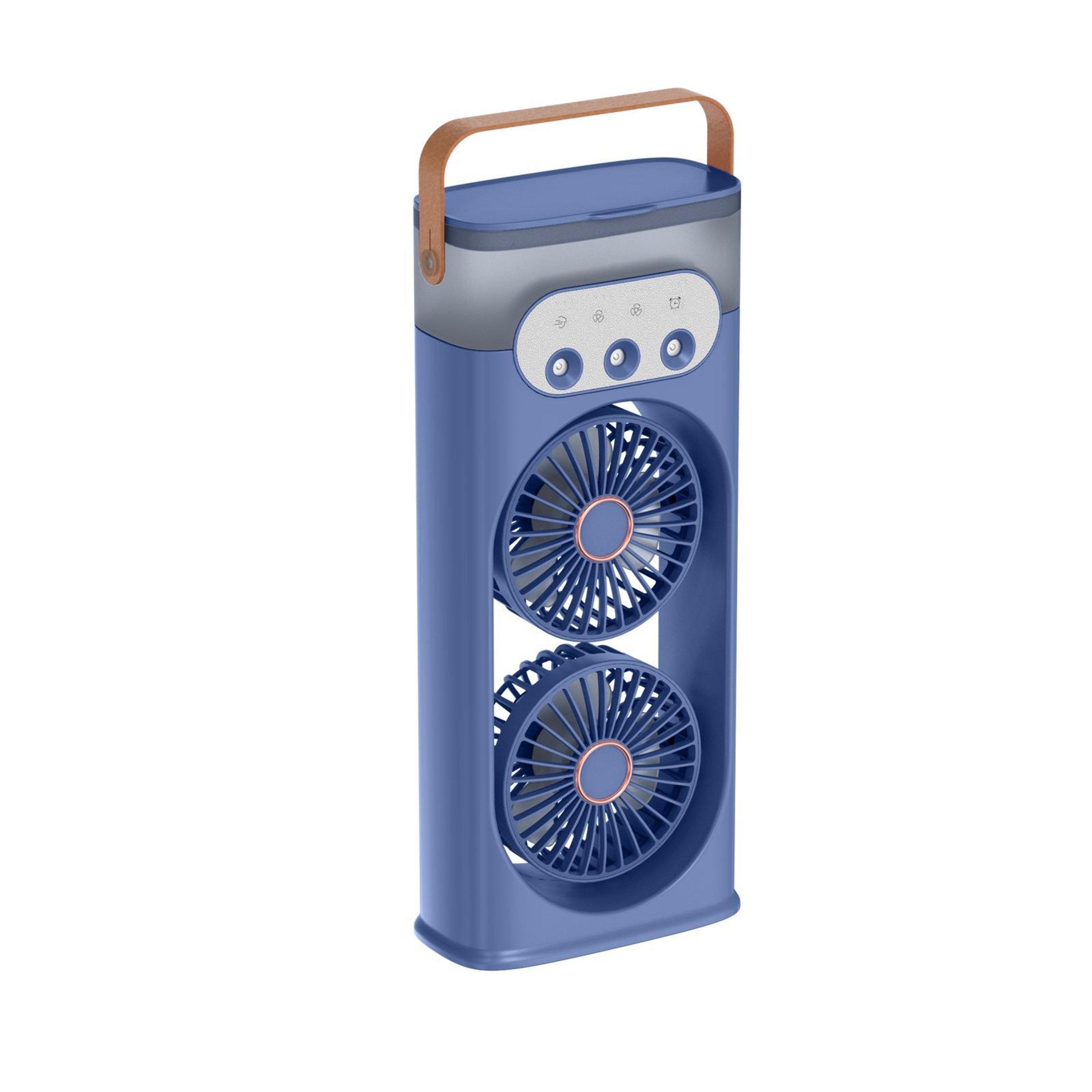 Dual Head Mist Fan With Portable Air Cooler And Humidifier For Powerful Personal Cooling 2