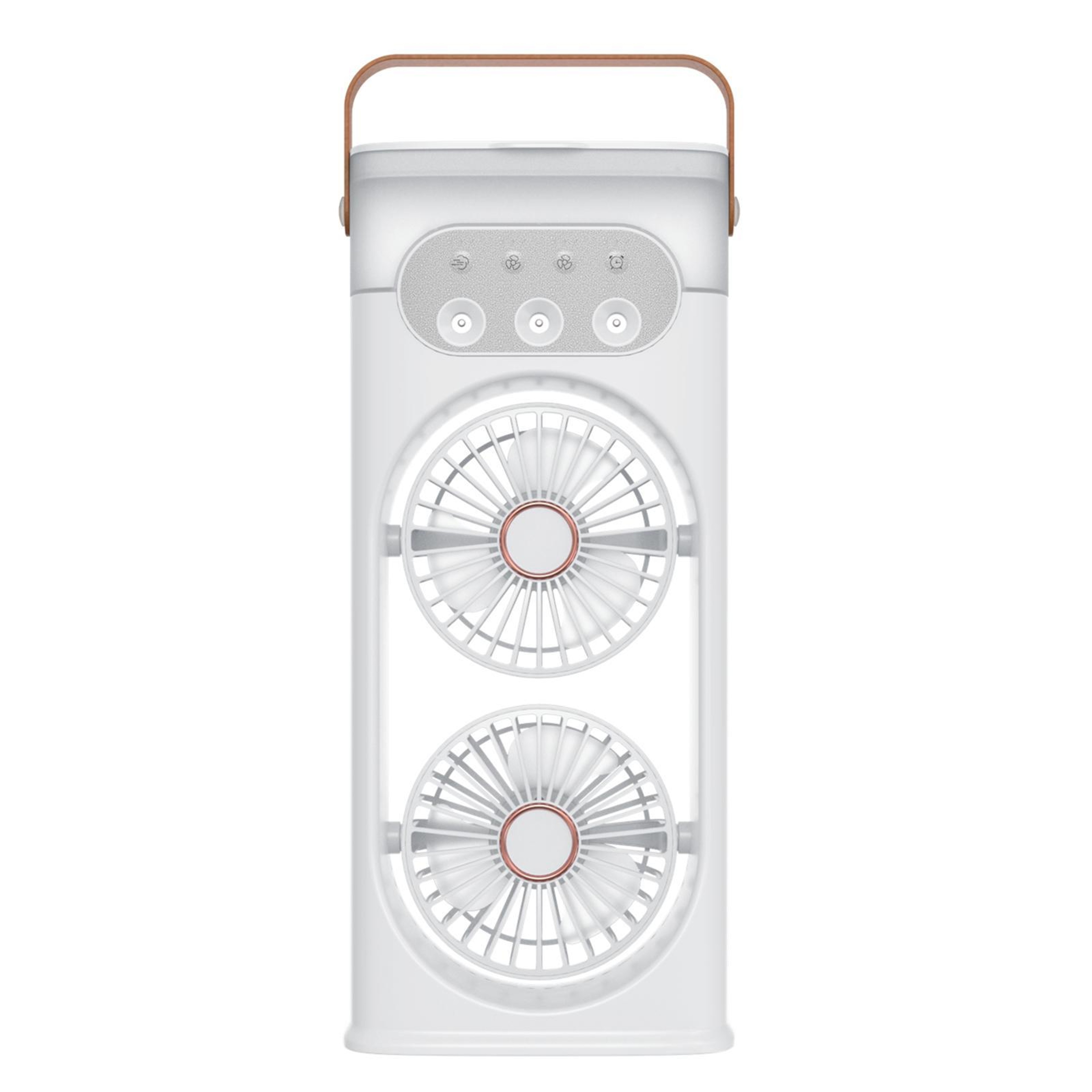 Dual Head Mist Fan With Portable Air Cooler And Humidifier For Powerful Personal Cooling 16