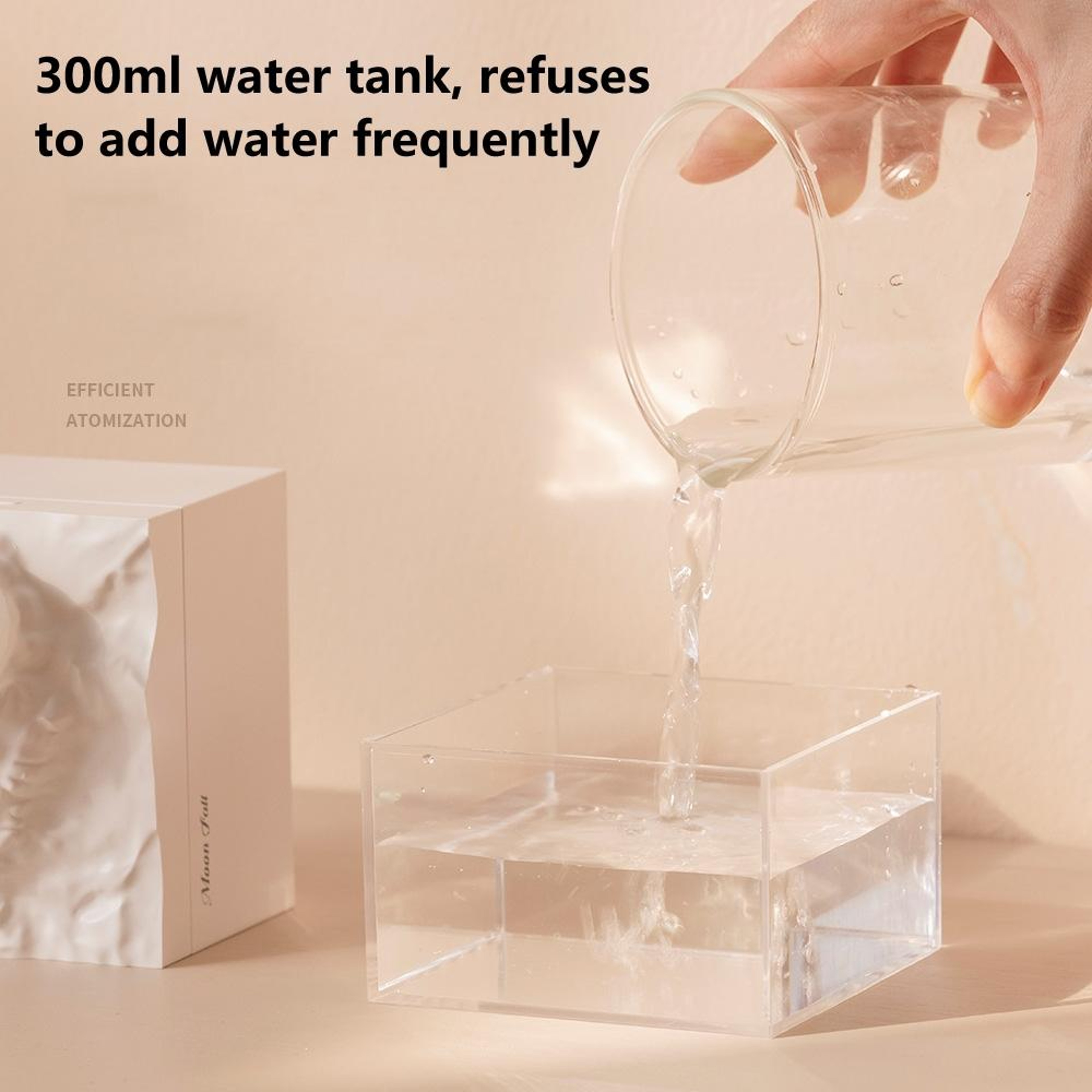 Moon Meteorite Mini Humidifier With Colorful Night Light USB Cool Mist Humidifier 4
