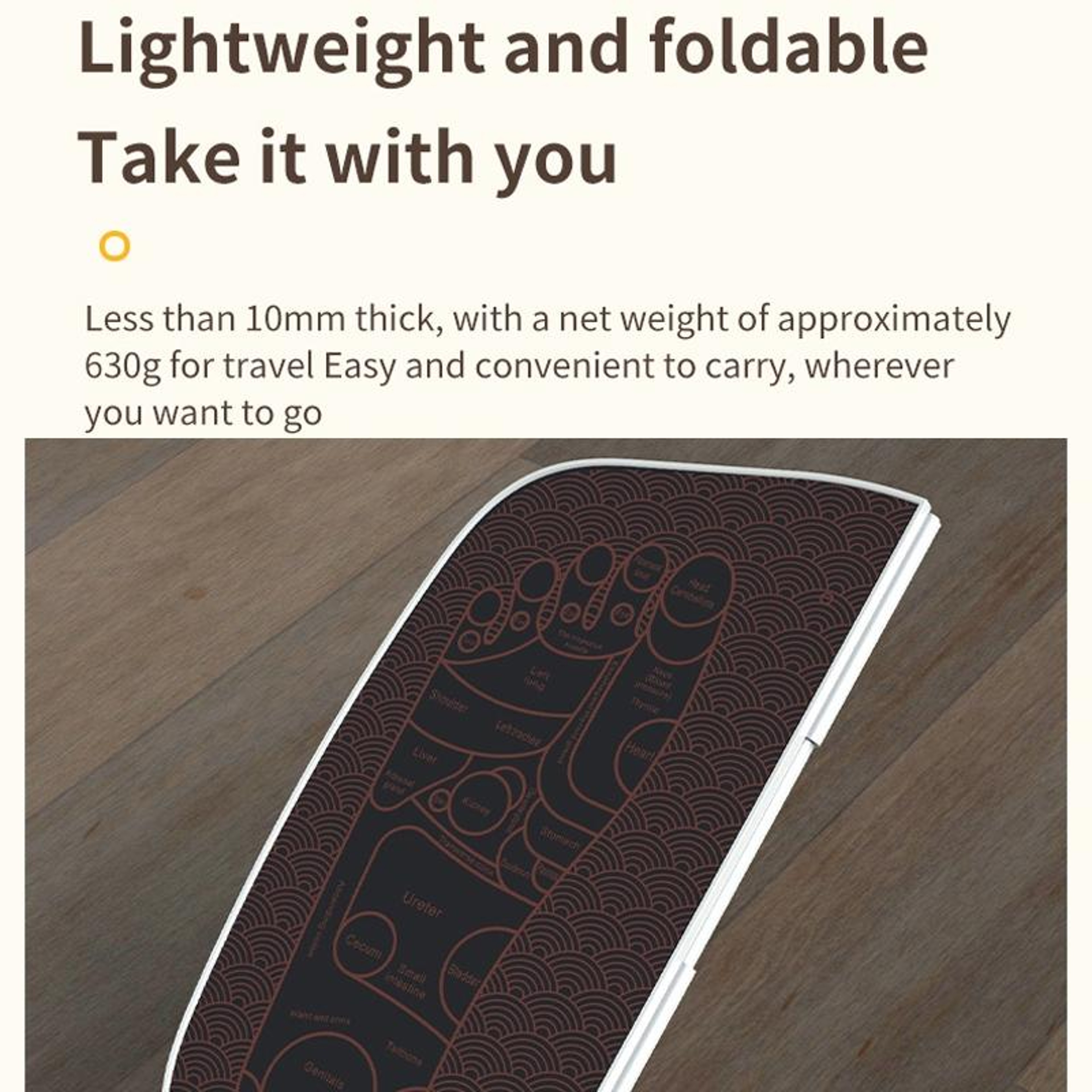 EMS Foot Massager Pad Foldable Foot Massage Mat With Remote Microcurrent Foot Massager 10