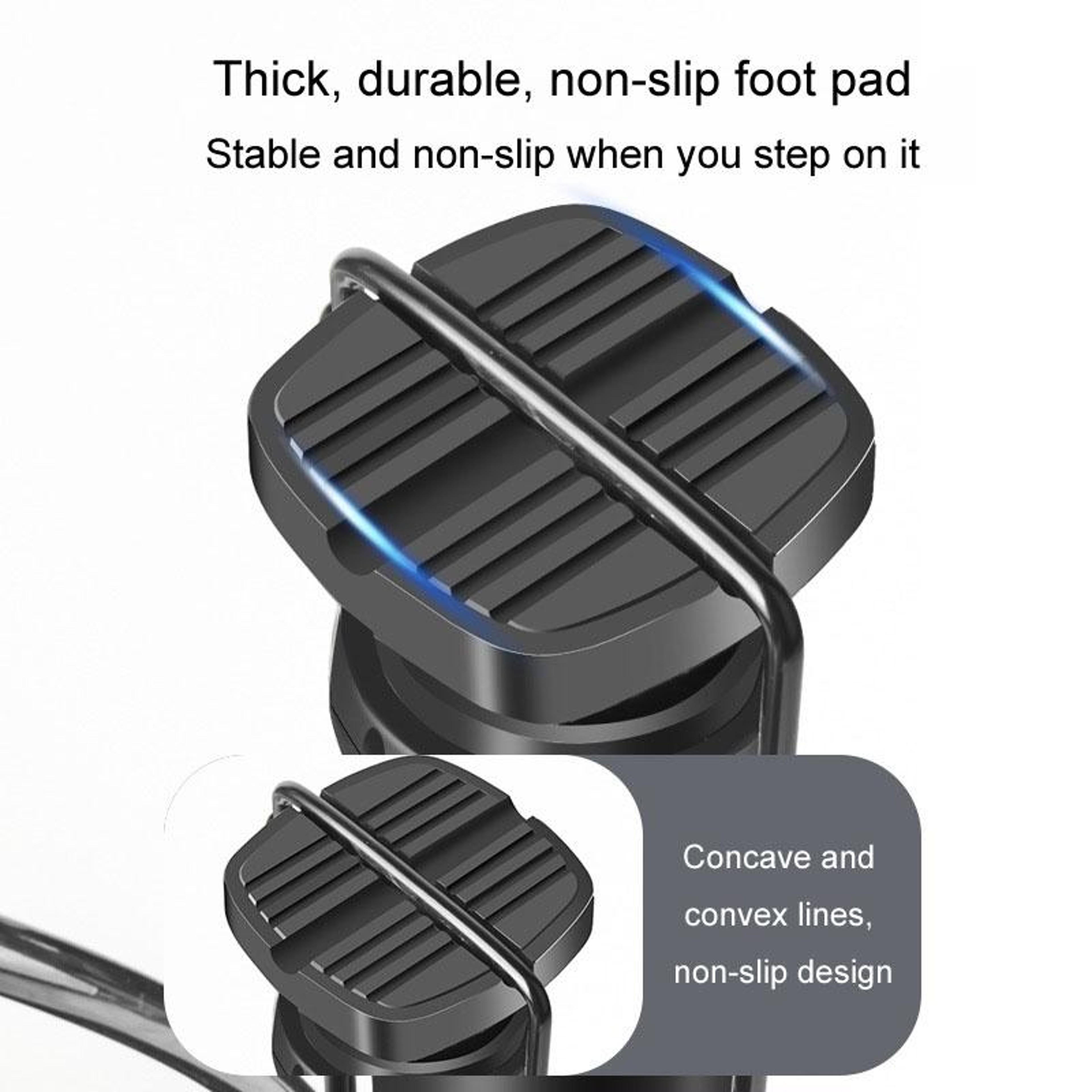 Portable Foot Tire Pump with Pressure Gauge for Car Motorcycle Bicycle Universal Valve Inflator – view 13