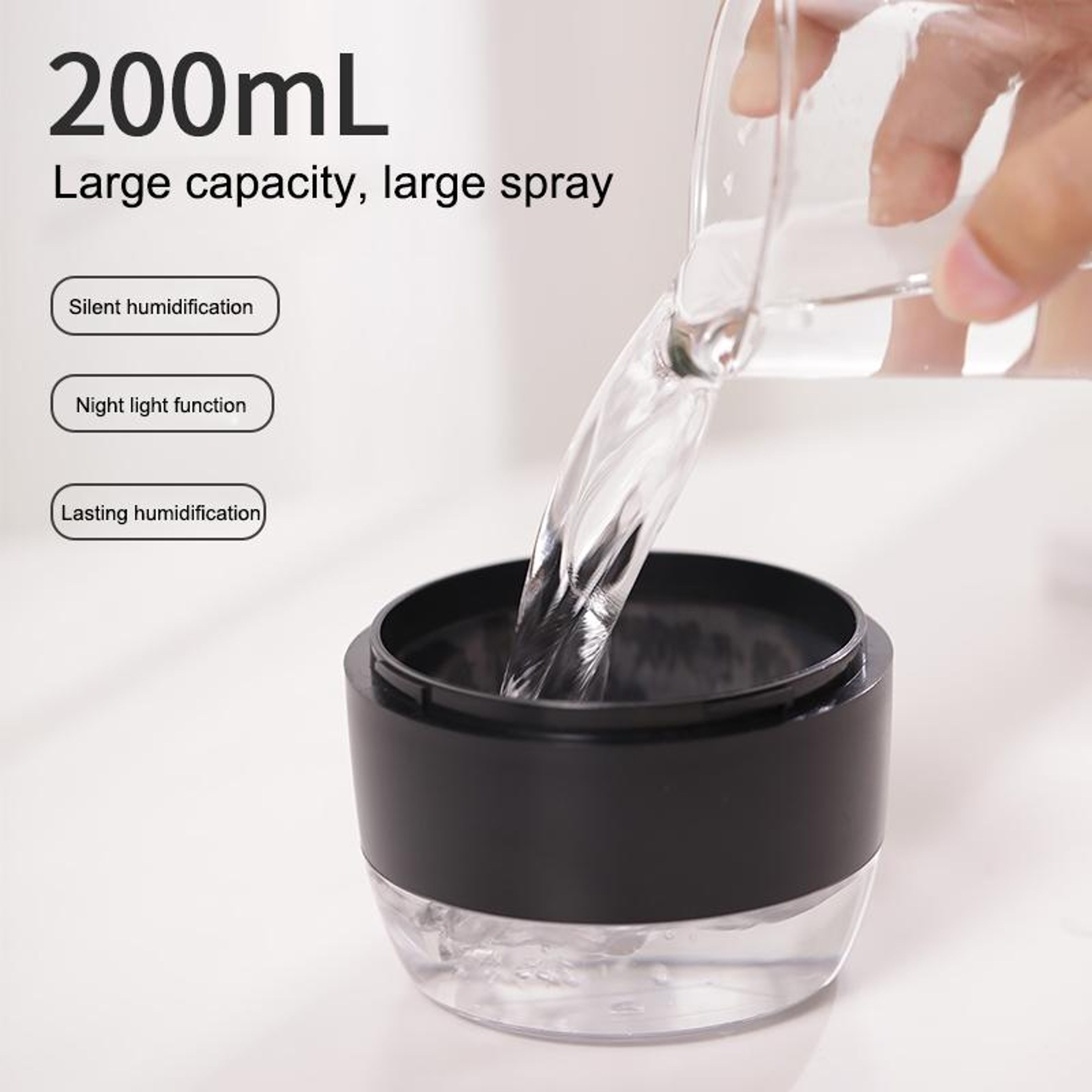 Devil Portable Humidifier USB Mini Air Humidifier With Colorful Night Light 11