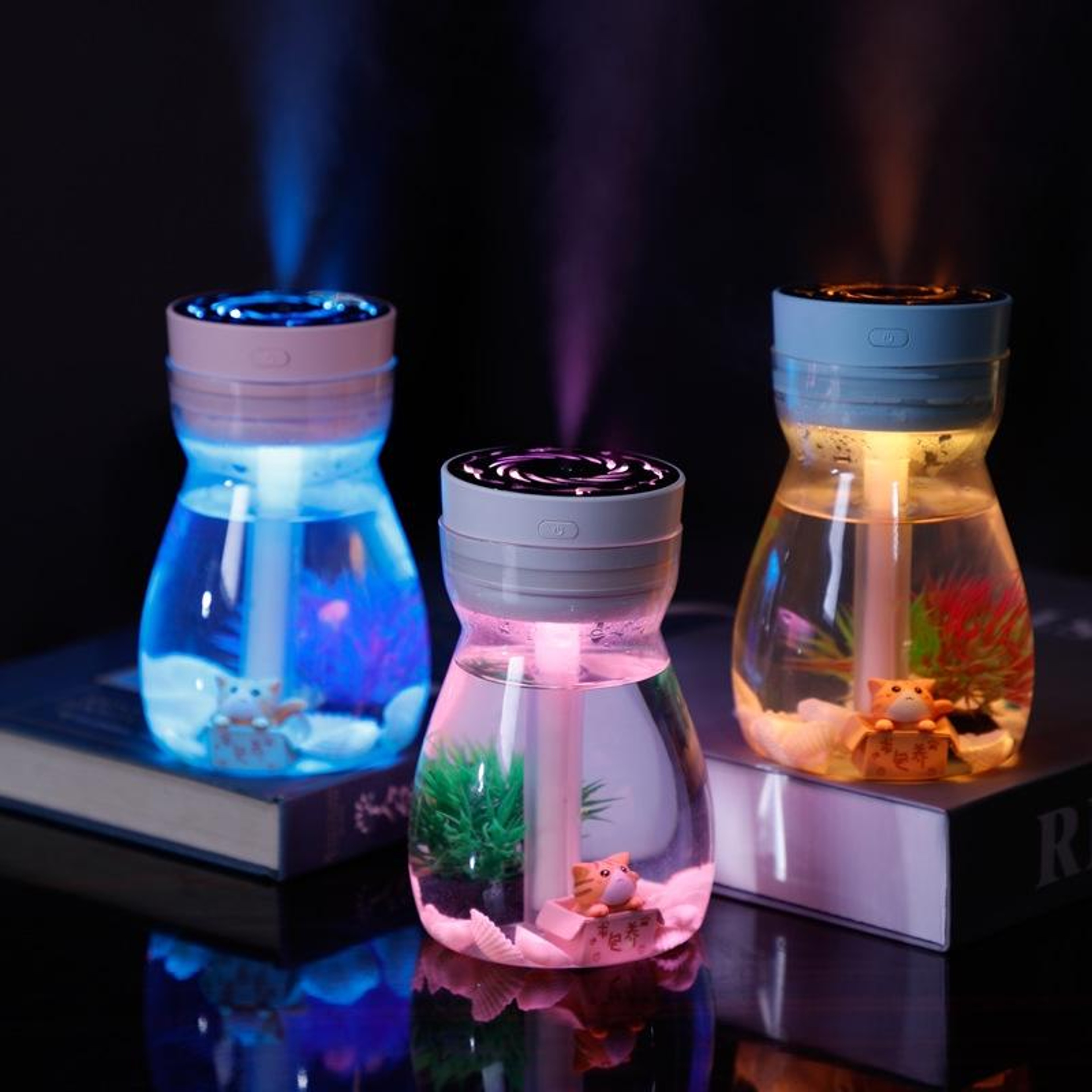 Mini USB Humidifier Portable Car Humidifier With Colorful Night Light And 380ml Water Tank 5