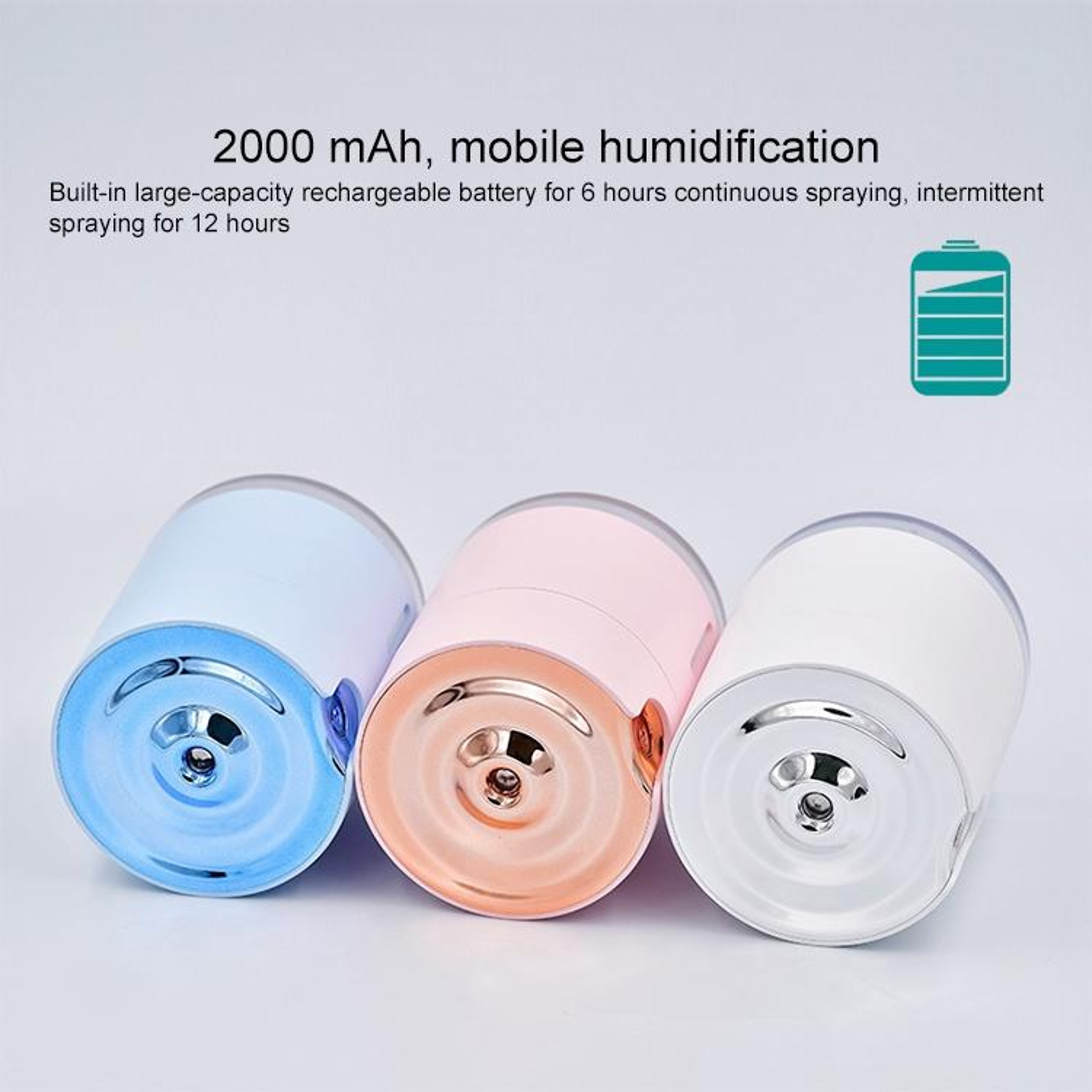 USB Humidifier Portable Cool Mist Humidifier With Water Ripple Effect Colorful Night Light 8