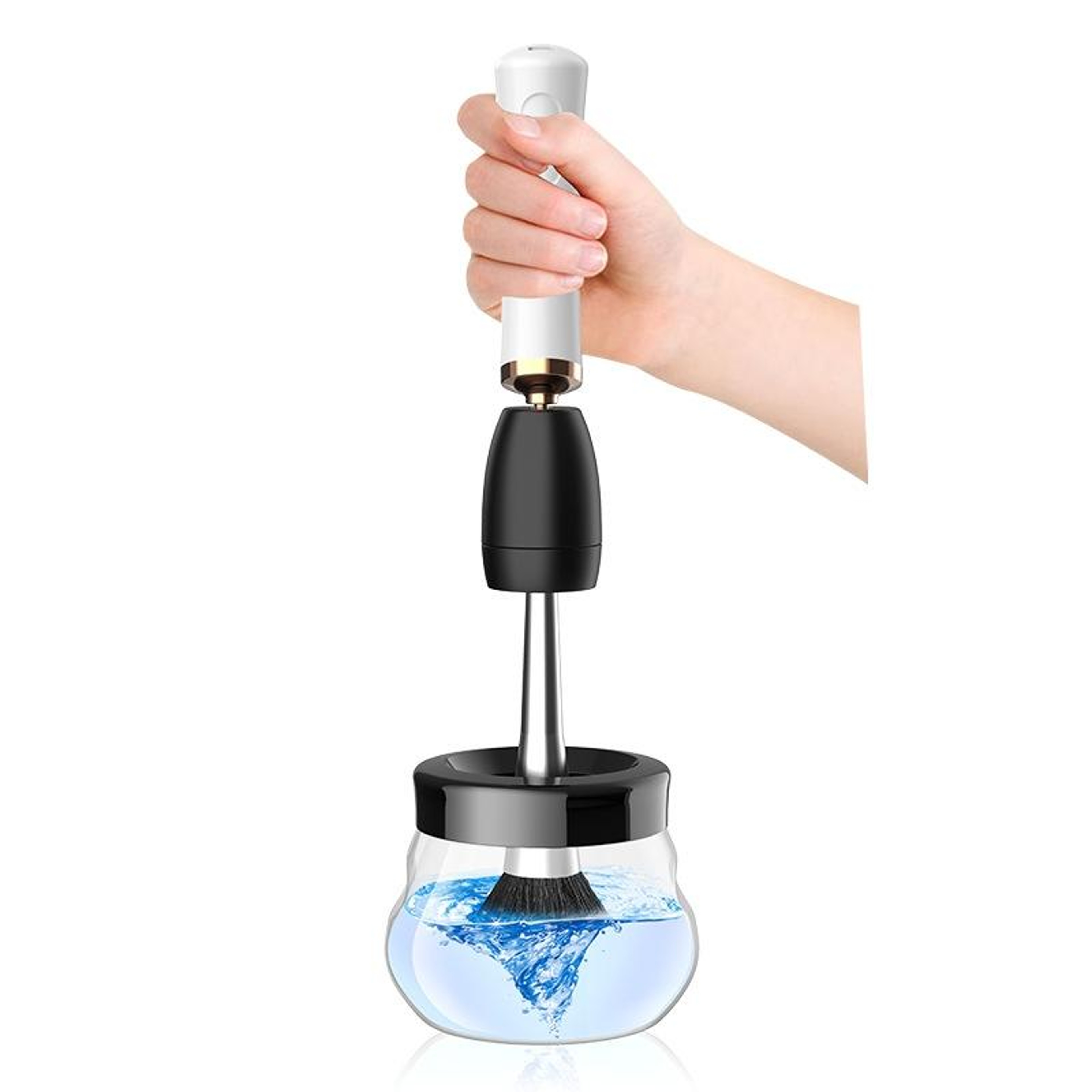 Electric Makeup Brush Cleaner USB Rechargeable Automatic Brush Cleaning Machine With Fast Drying 4