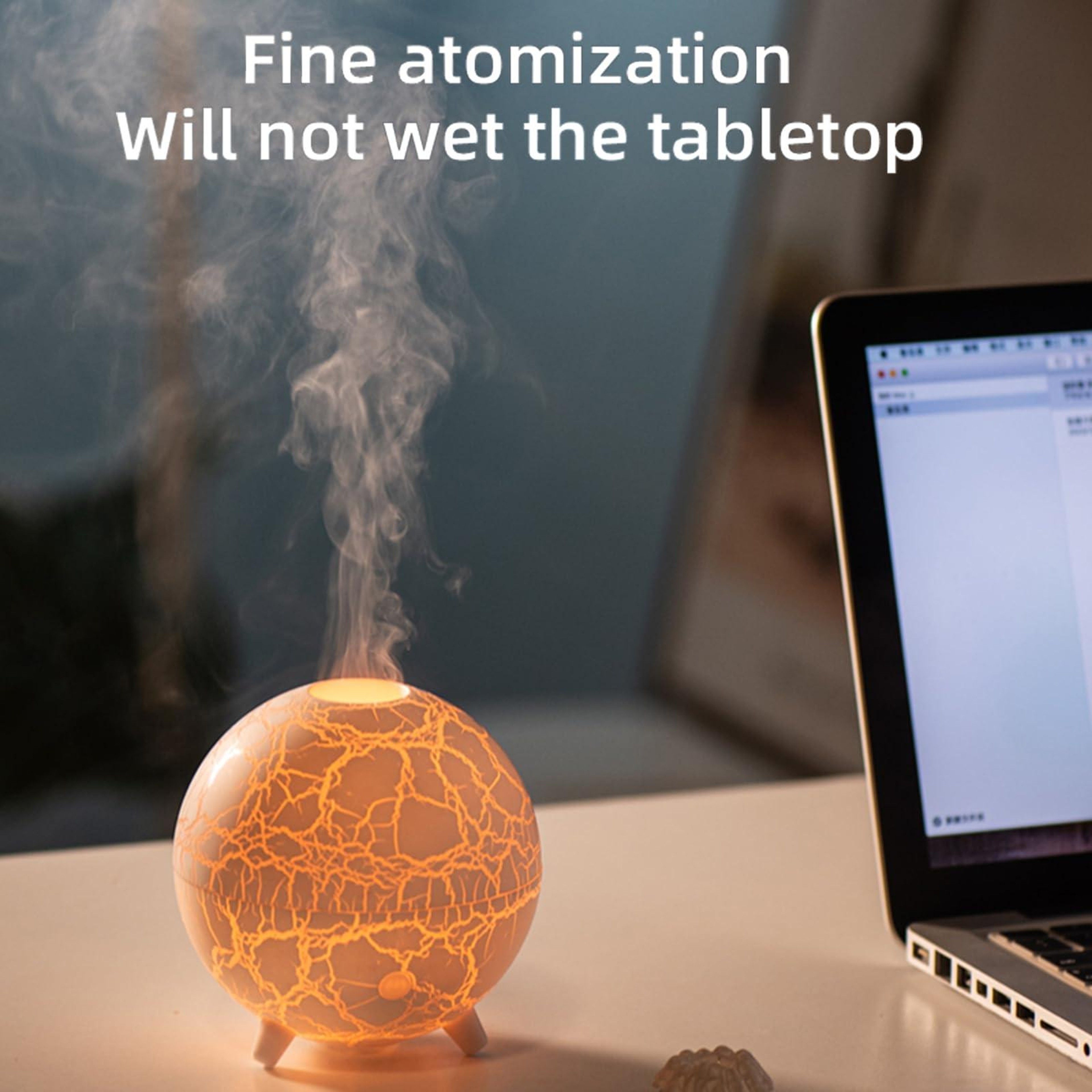 Flame Aroma Diffuser USB Humidifier with LED Gradient Light Ultrasonic Essential Oil Diffuser – view 9