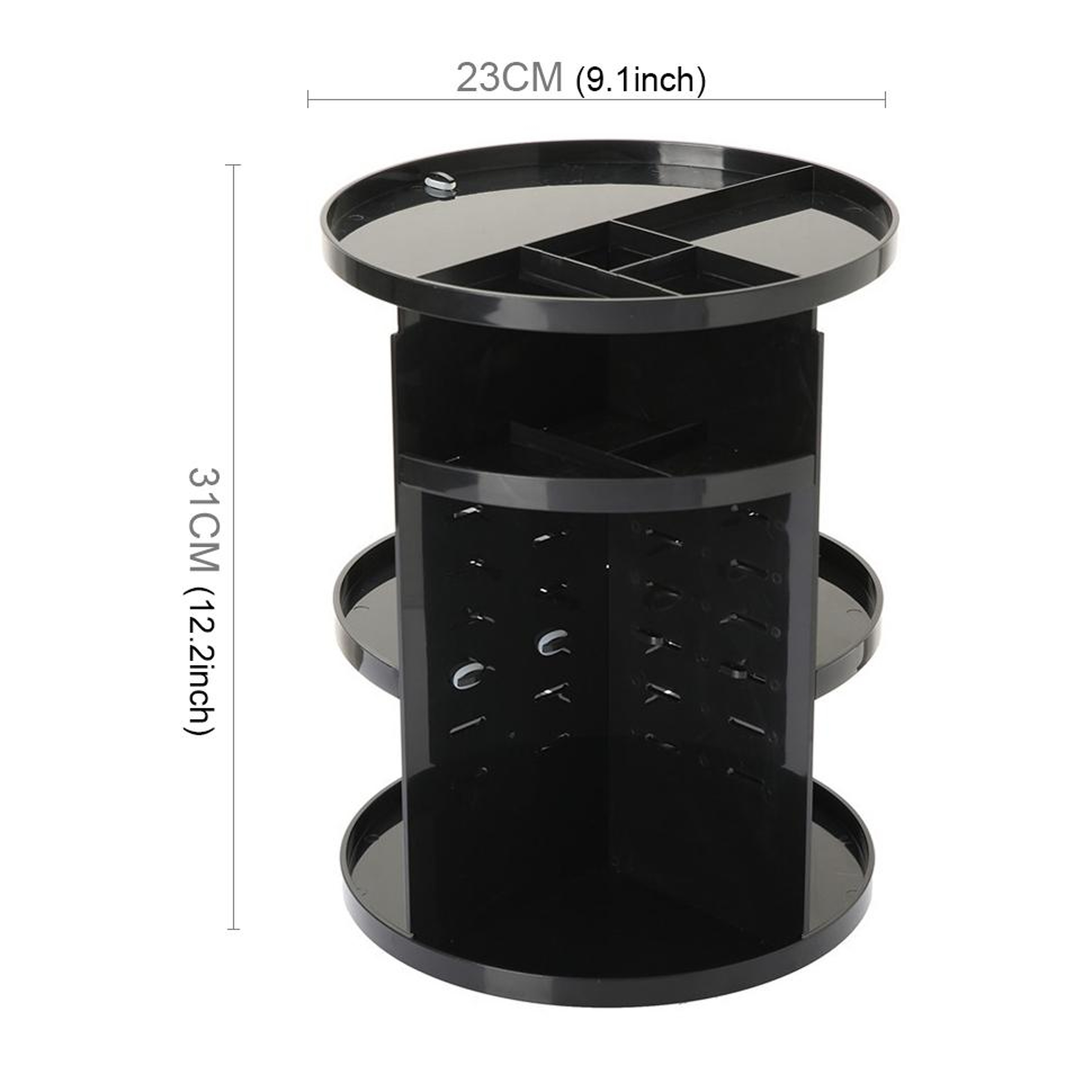 360 Rotating Makeup Organizer Cosmetic Storage Box For Vanity Skincare And Beauty Essentials 1