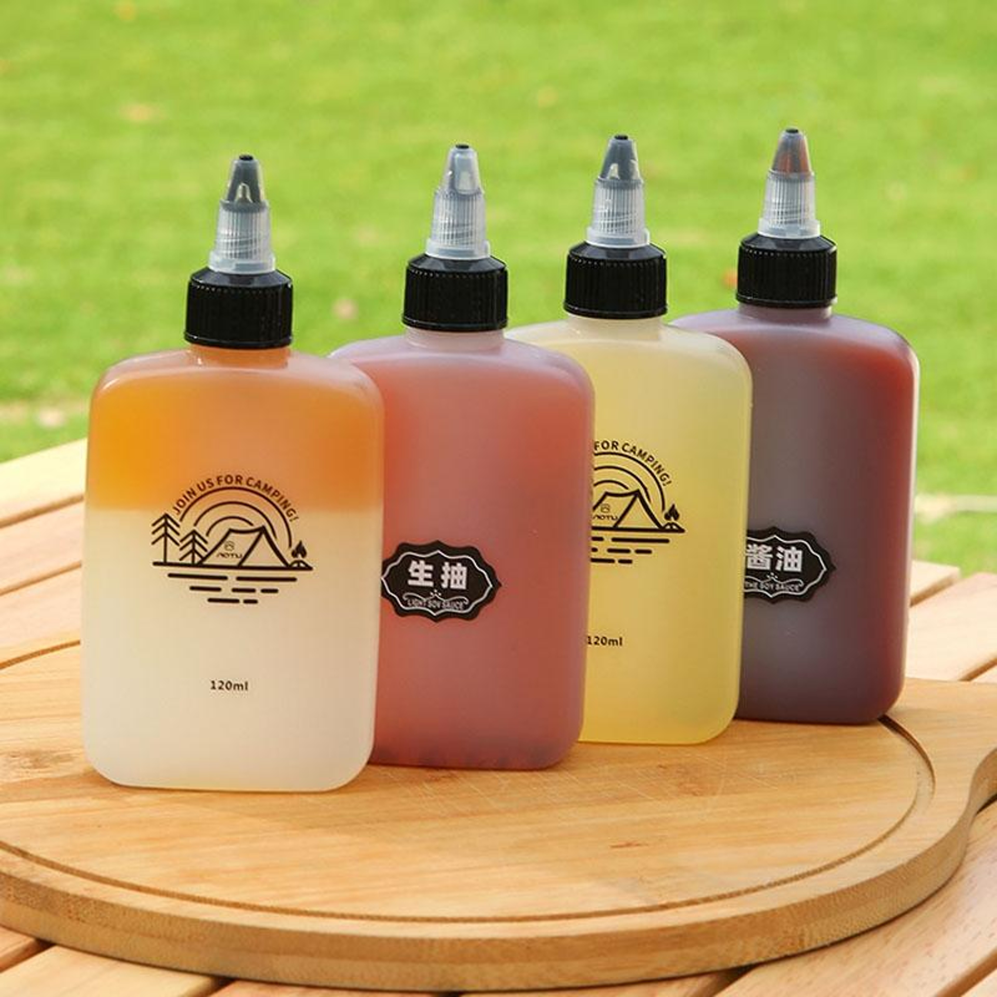 120ml Camping Oil Bottle Leak Proof Portable Seasoning Bottle for Outdoor Cooking – view 2