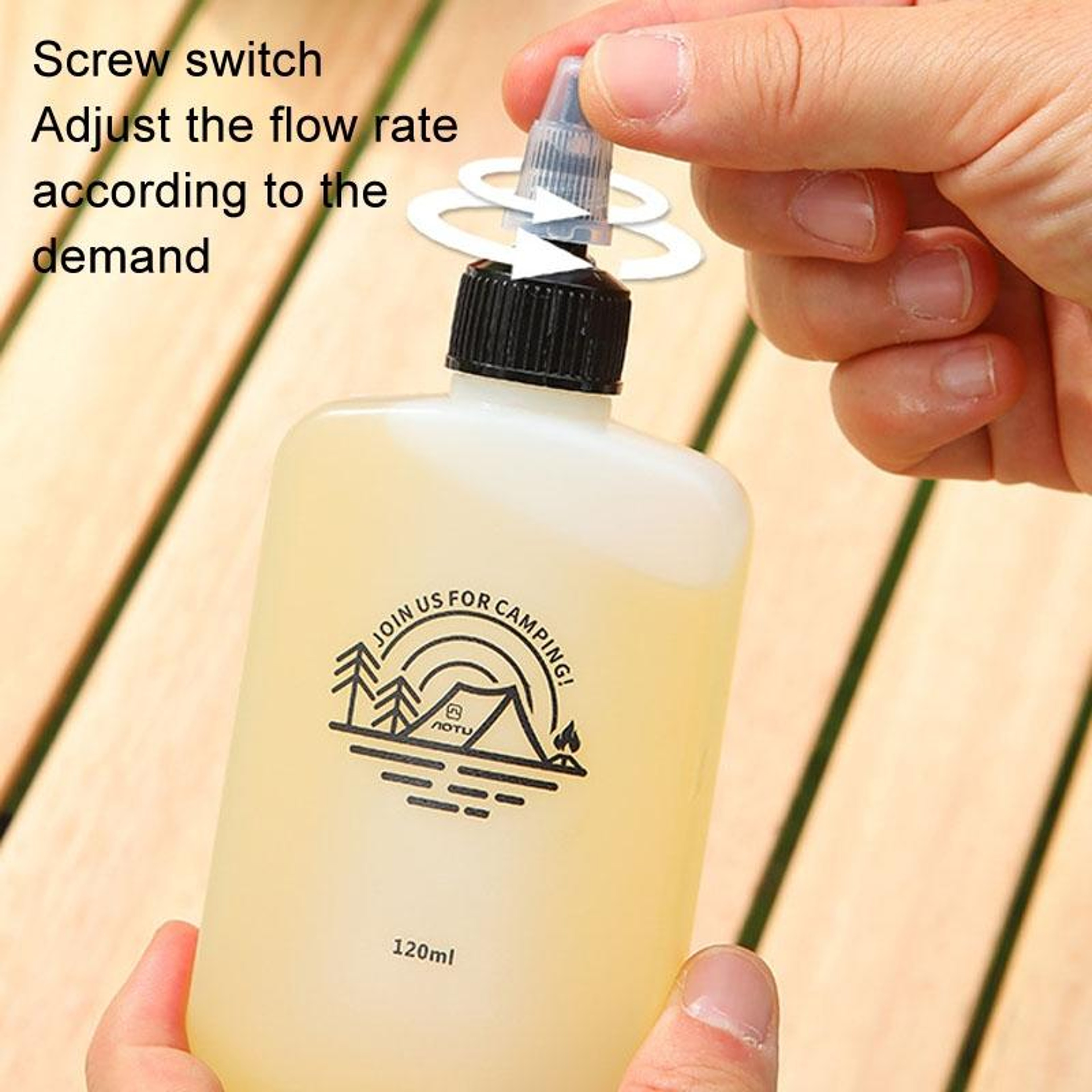 120ml Camping Oil Bottle Leak Proof Portable Seasoning Bottle for Outdoor Cooking – view 6