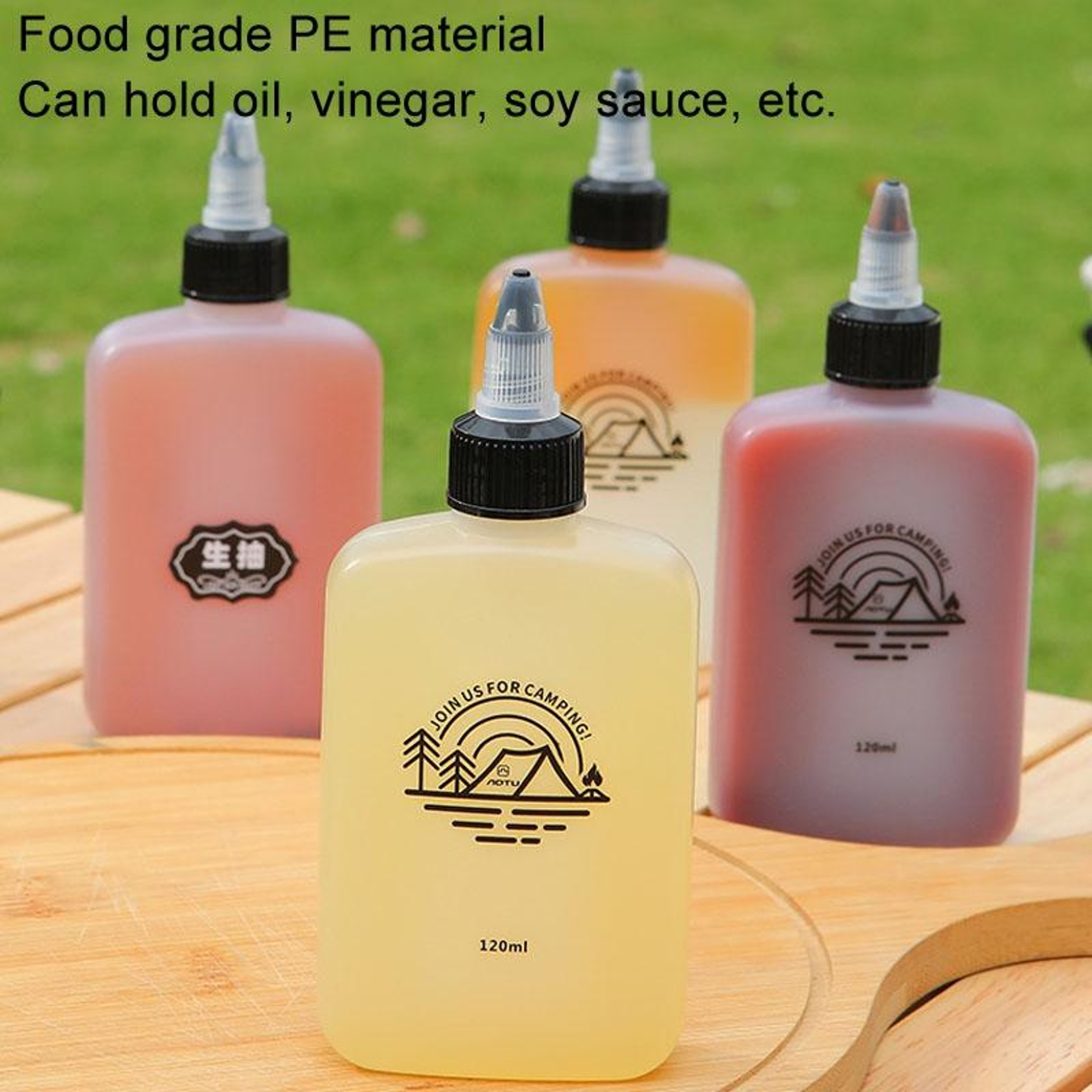 120ml Camping Oil Bottle Leak Proof Portable Seasoning Bottle for Outdoor Cooking – view 8