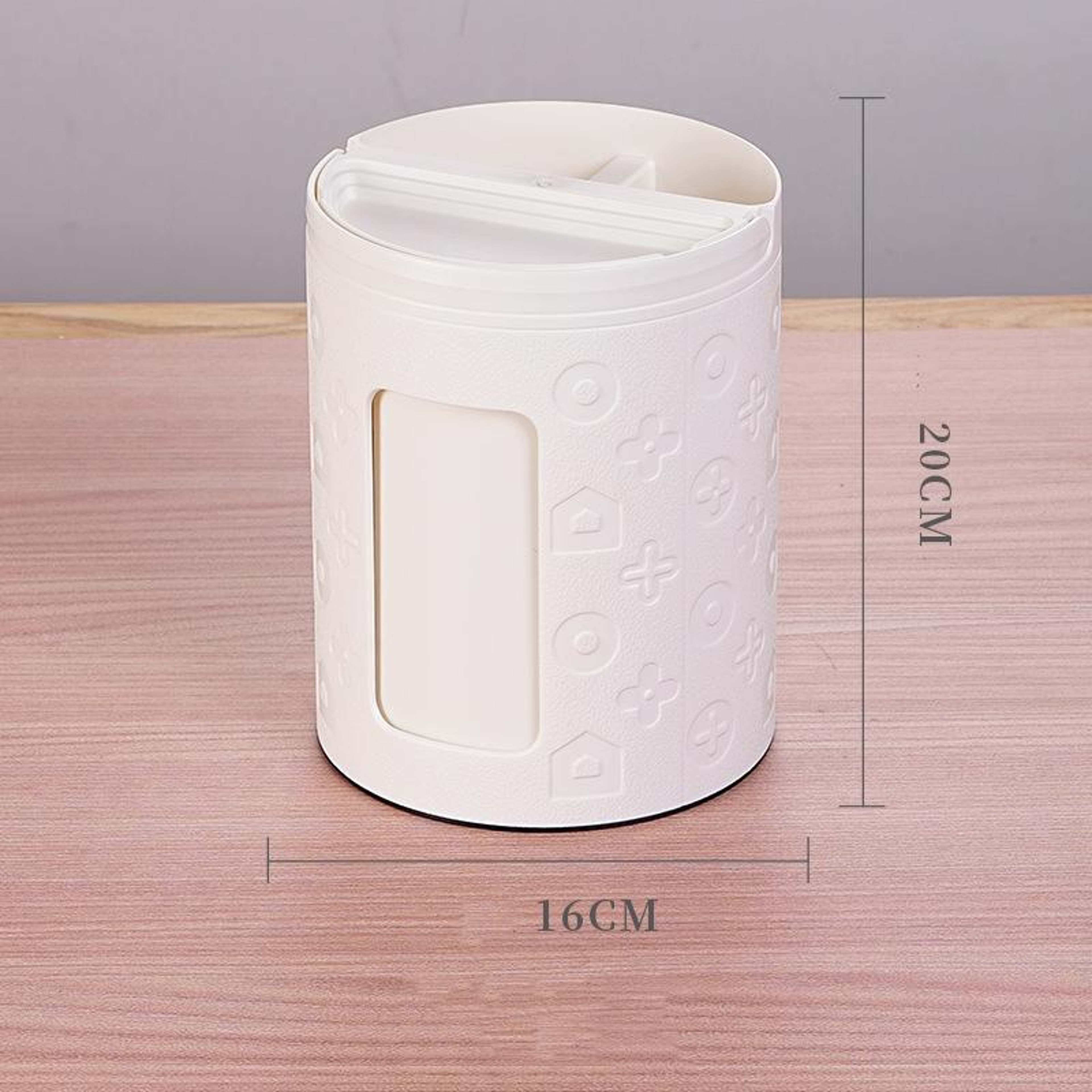 Multifunctional Desktop Tissue Box Organizer With Remote Control Holder Phone Stand And Storage Com 2