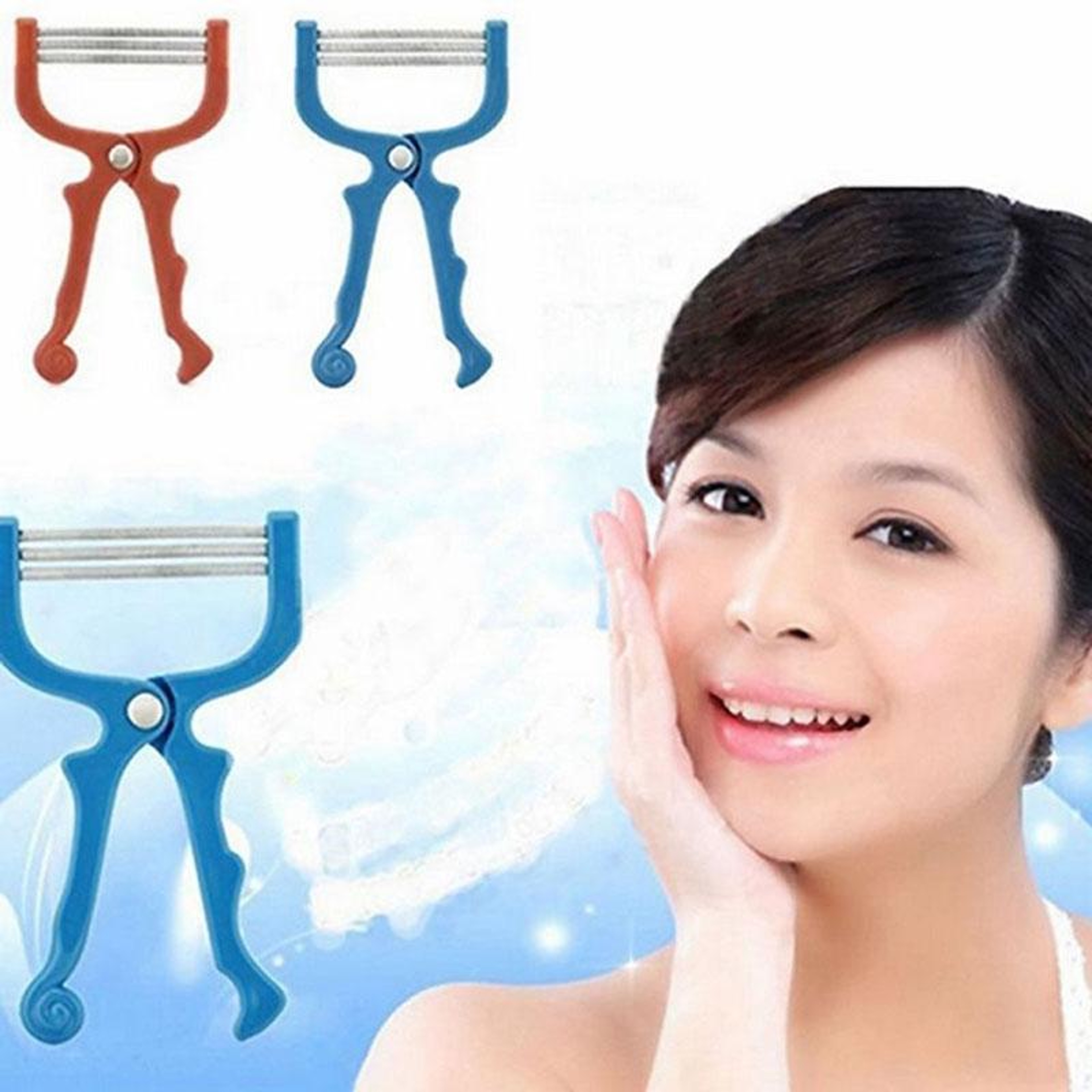 SmoothTouch Facial Hair Remover Spring Epilator for Upper Lip Chin and Face Random Color – view 8