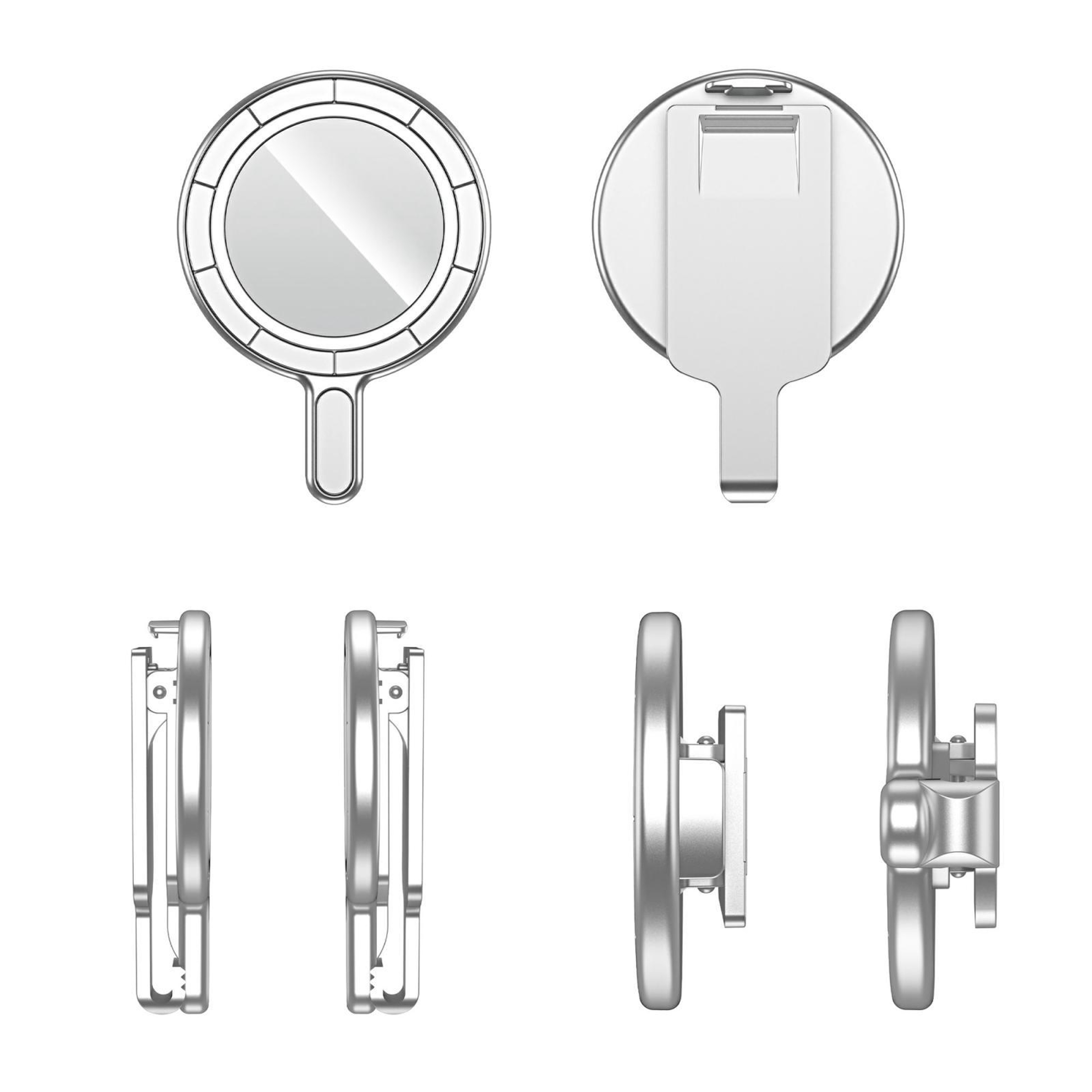 MagSafe Phone Holder Magnetic Belt Clip Hands Free Phone Mount With Mirror Stand 1