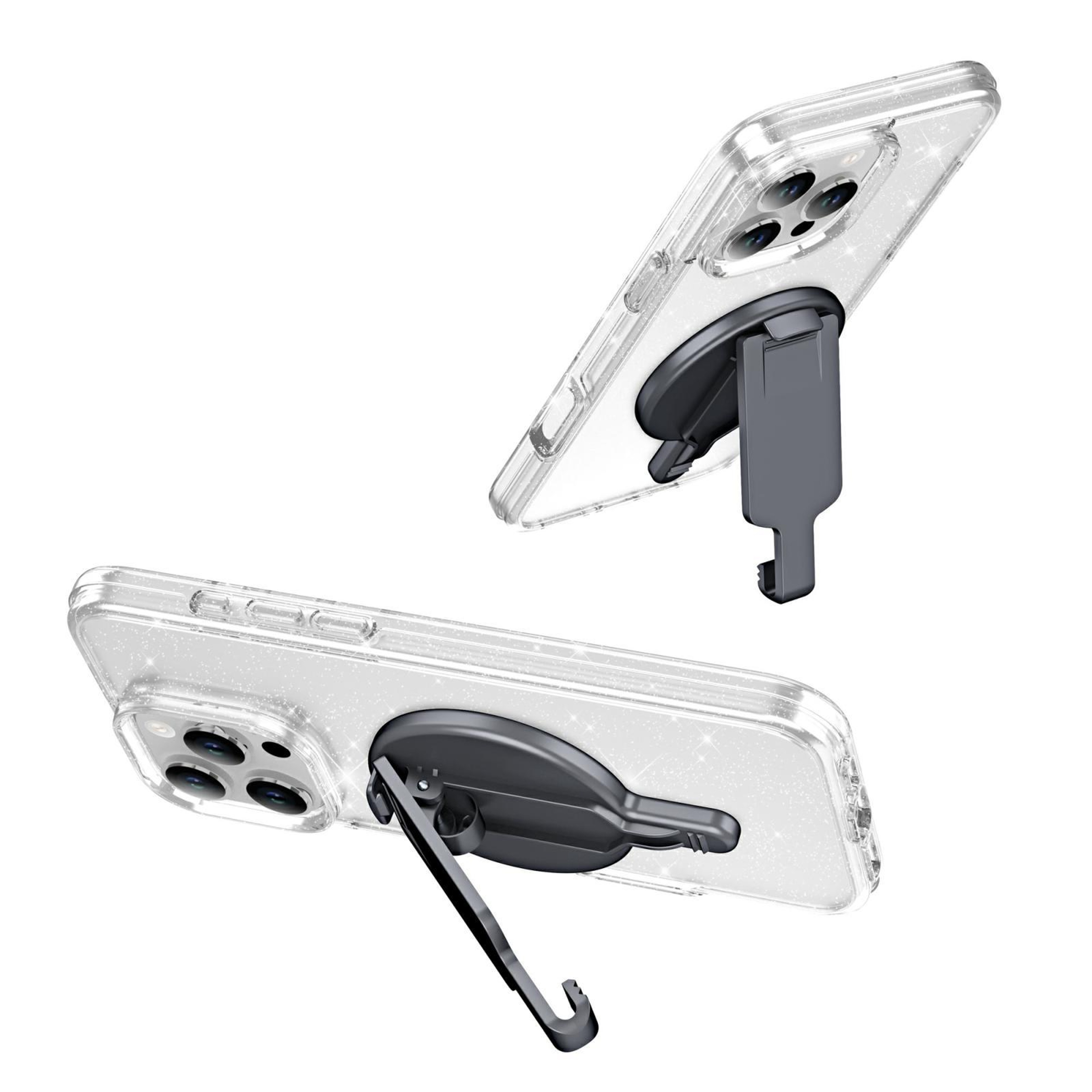 MagSafe Phone Holder Magnetic Belt Clip Hands Free Phone Mount With Mirror Stand 2