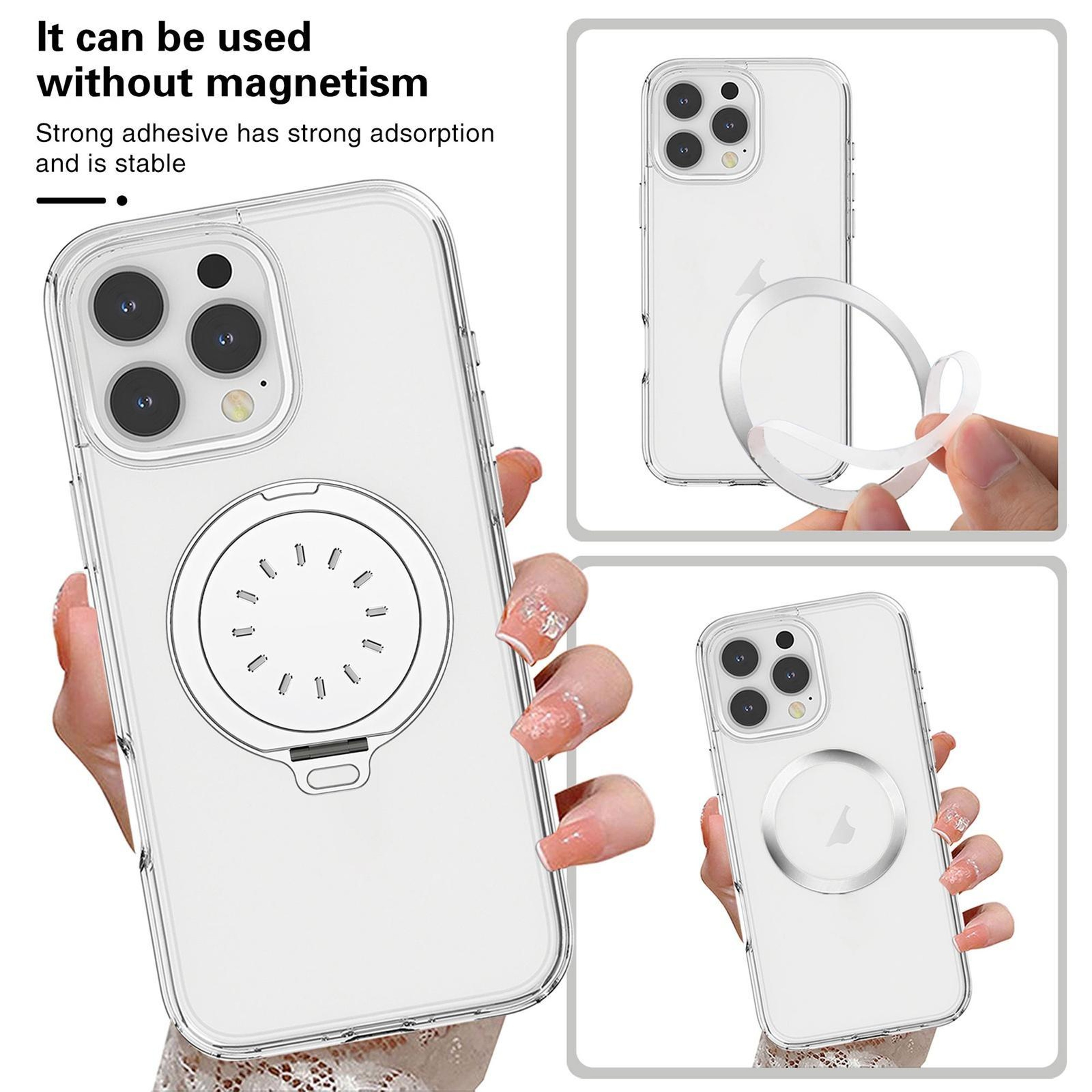 MagSafe Magnetic Phone Stand Mirror Aromatherapy Grip Aluminum Alloy Holder – view 11