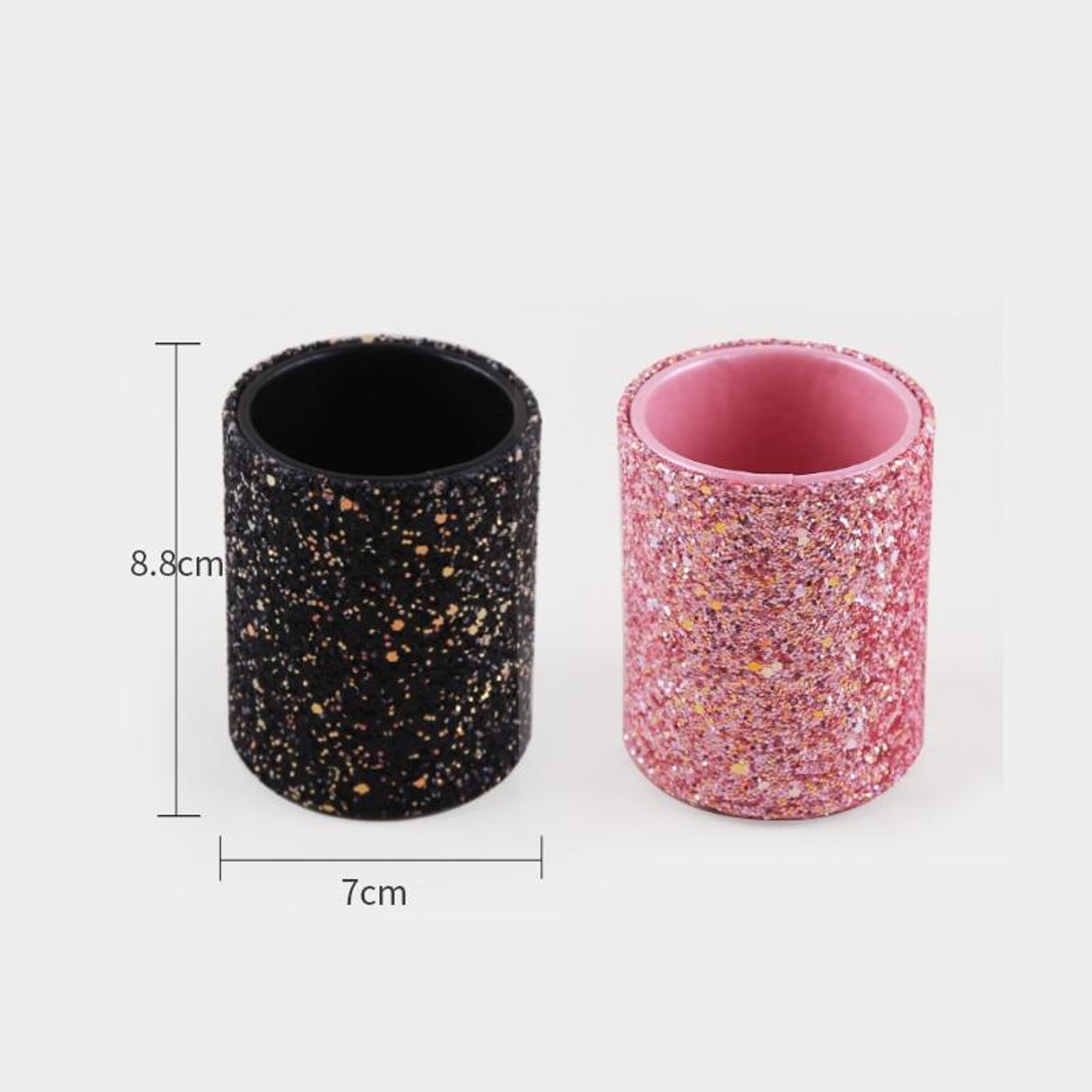 Dustproof Makeup Brush Holder PU Leather Makeup Organizer Storage Box For Vanity And Travel 1