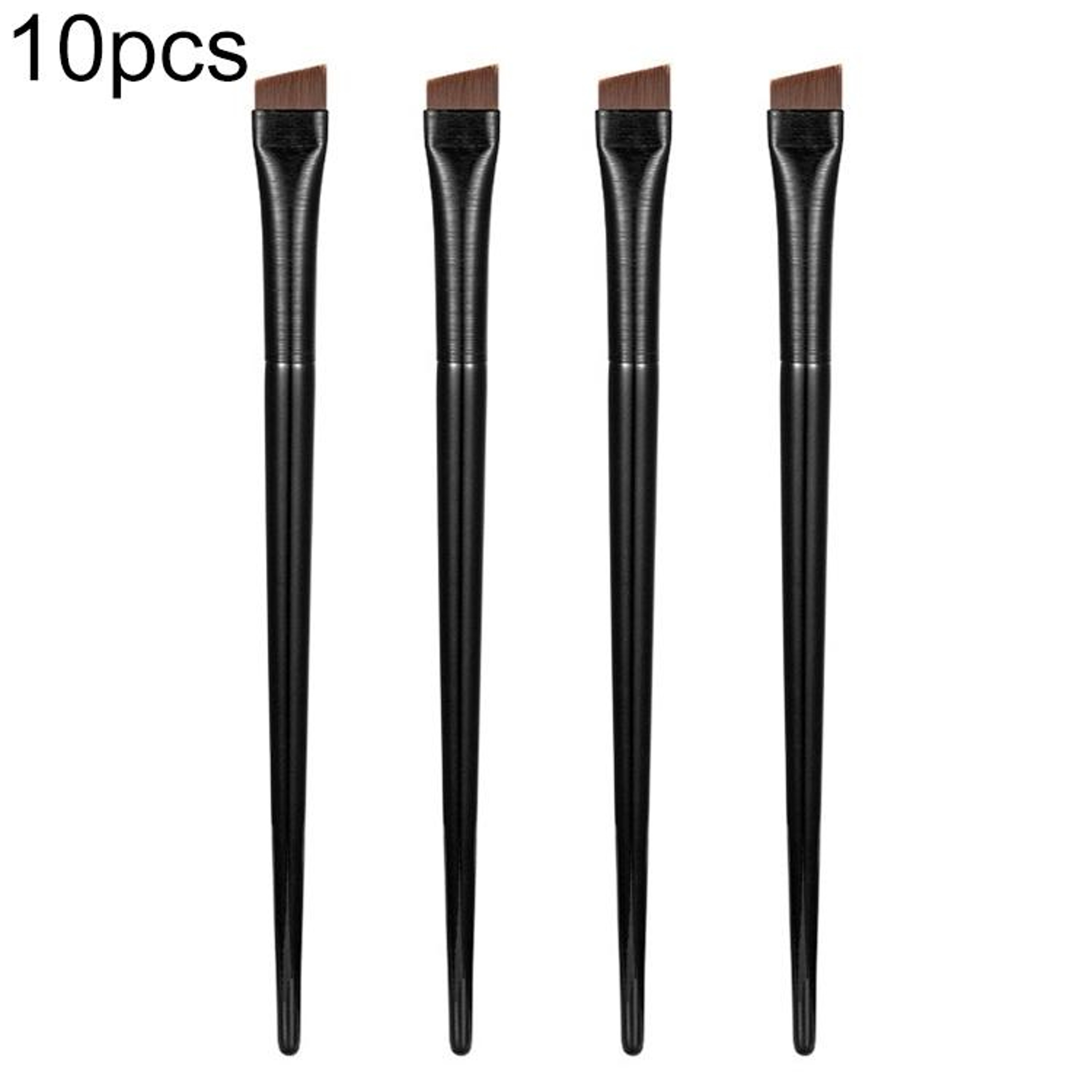 Take your eye makeup to the next level with the 10 Pack Ultra Thin Eyeliner Brush Angled Eyebrow Bru