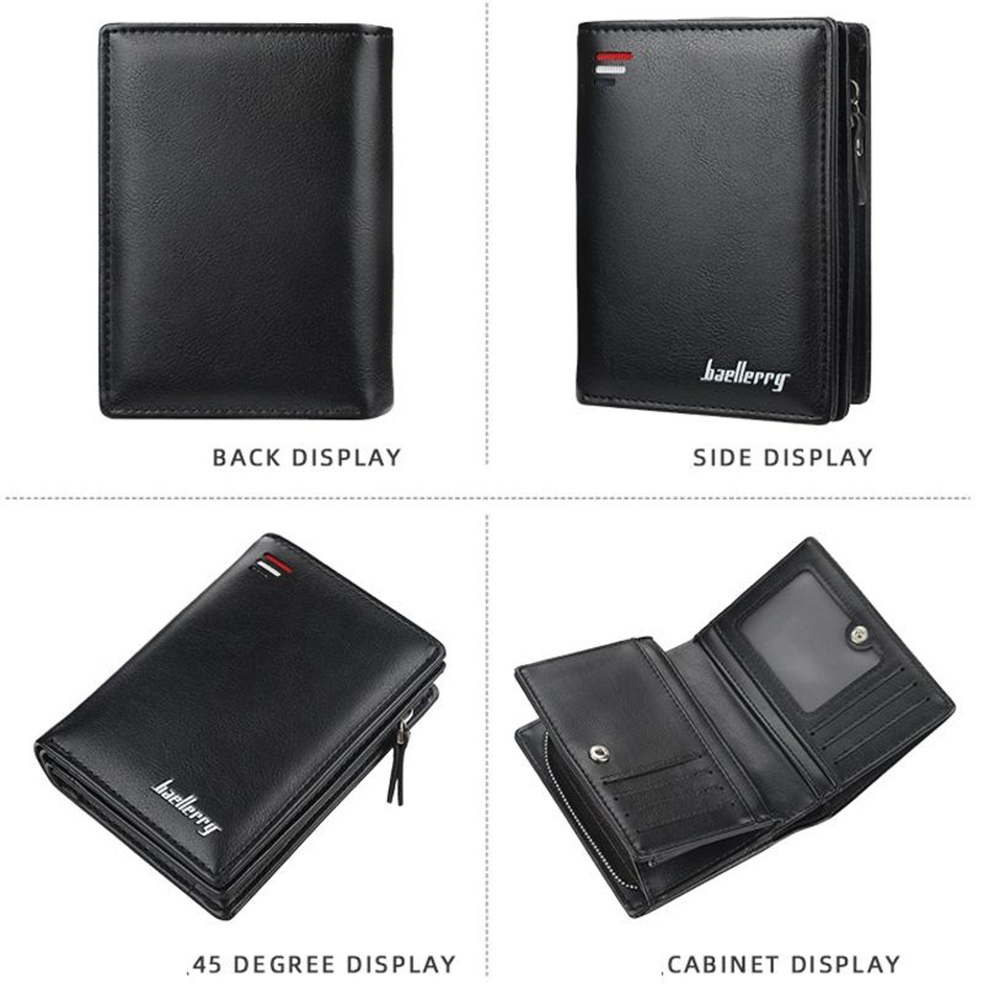 Premium Mens Wallet Slim Bifold Wallet With Multi Card Slots Coin Pocket And Magnetic Snap Closure 4
