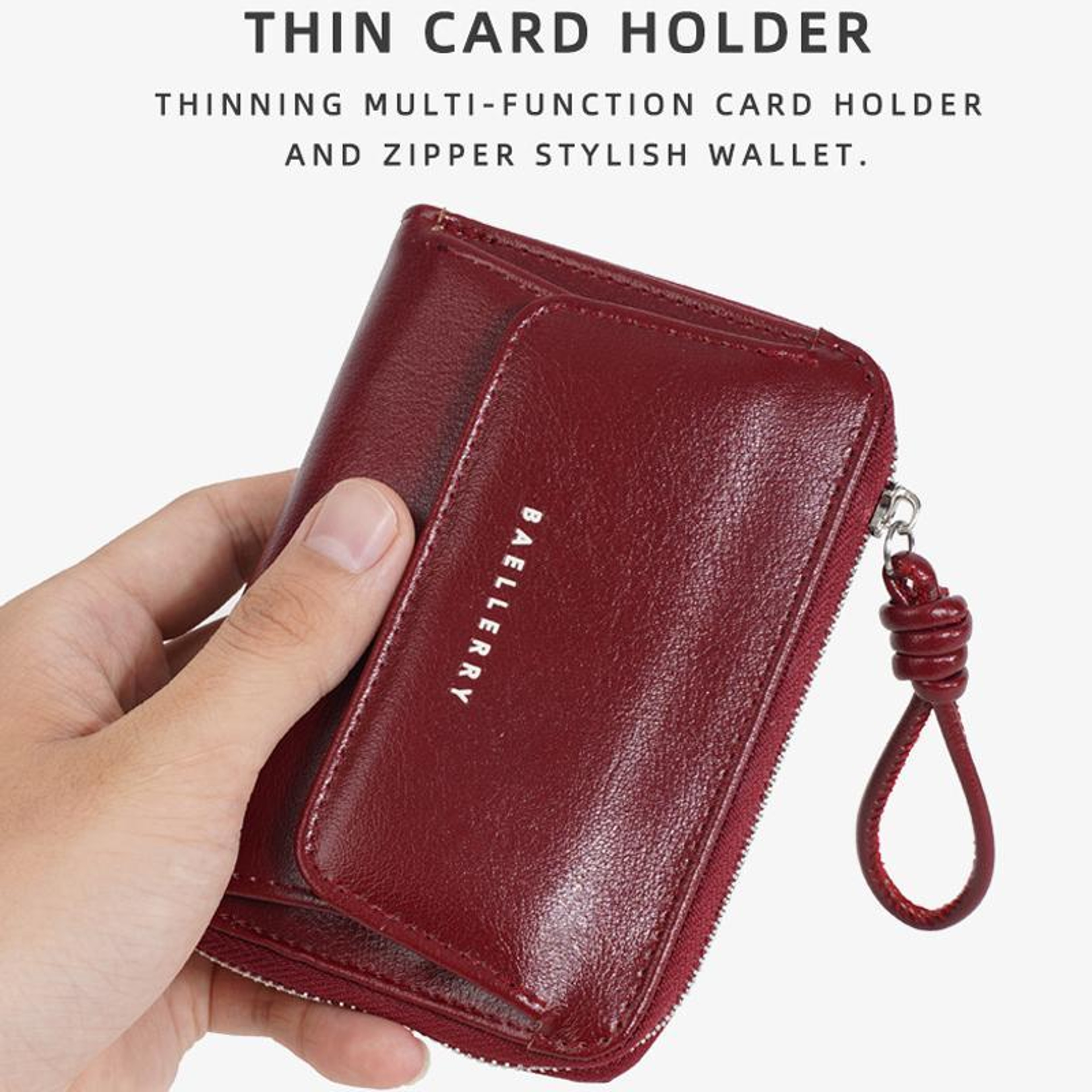 Womens Wallet Compact Bifold Wallet With Card Holder And Coin Pocket 3