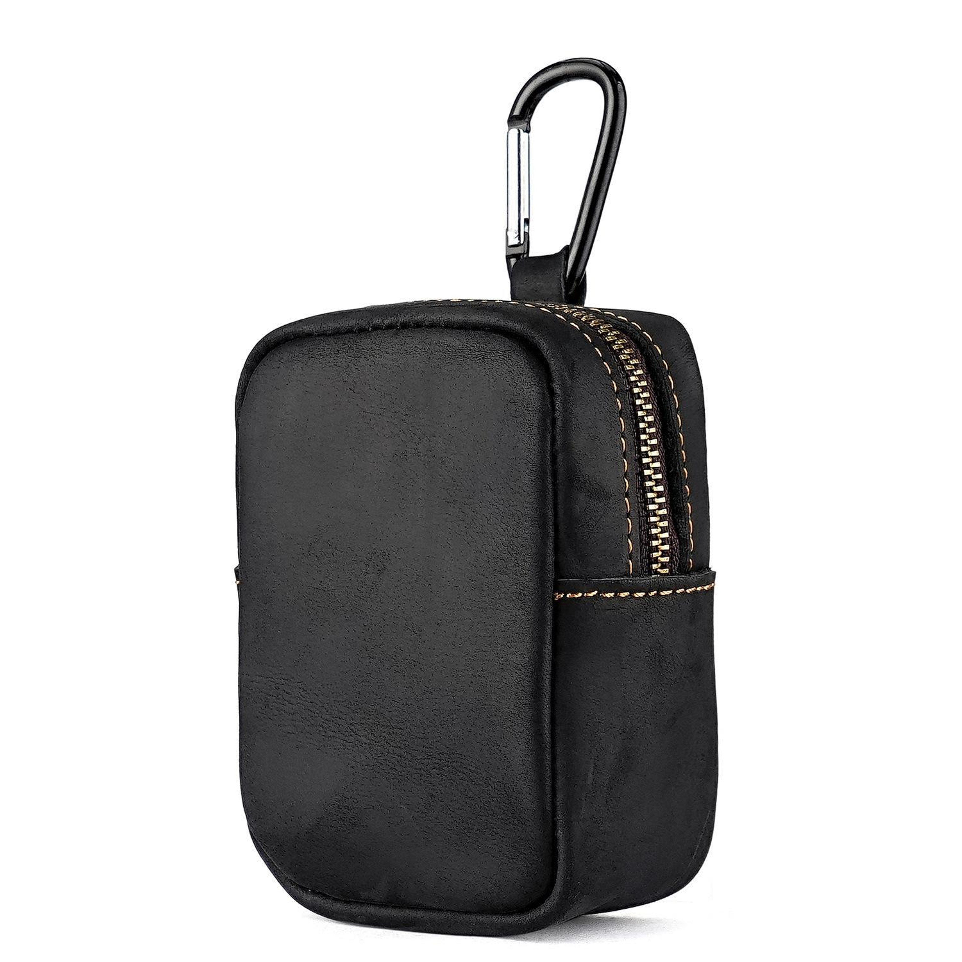 Crazy Horse Genuine Leather Waist Pouch Clip On Coin Purse for Keys Cash and Outdoor Everyday Carry – view 1