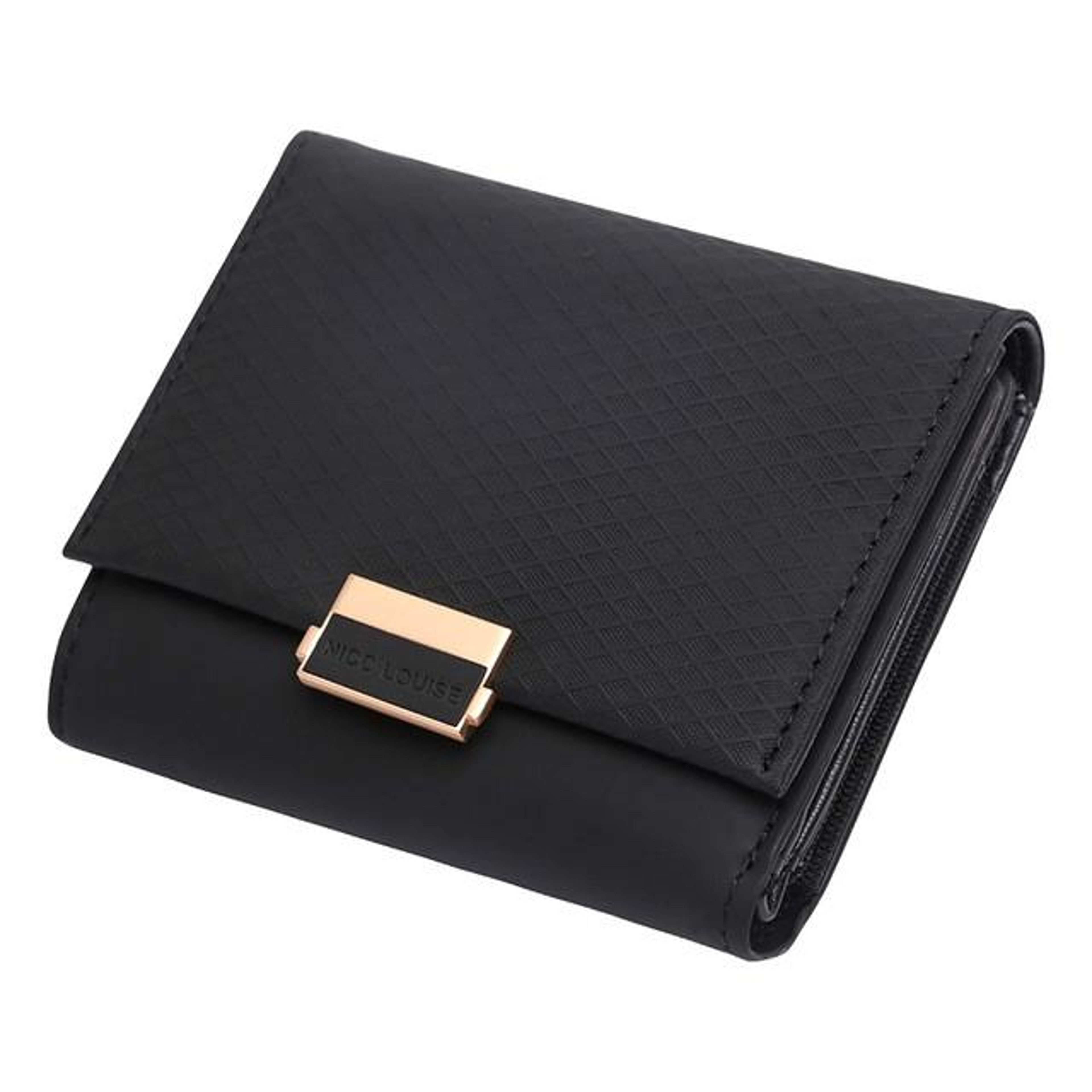 Vintage Womens Wallet Small Leather Wallet With Card Holder Coin Purse Plaid Design 6