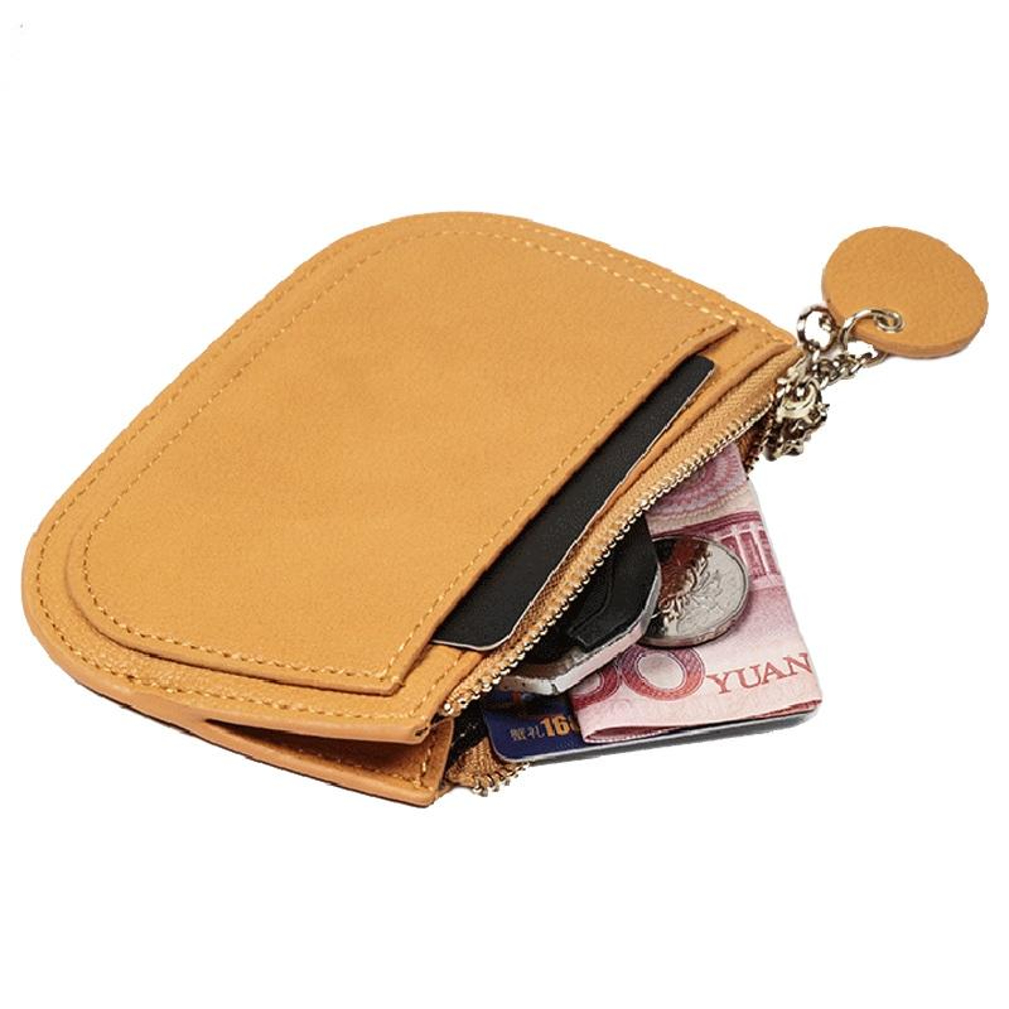 Ultra Thin Womens Coin Purse Mini Card Holder Wallet With Zipper And Multiple Card Slots 4