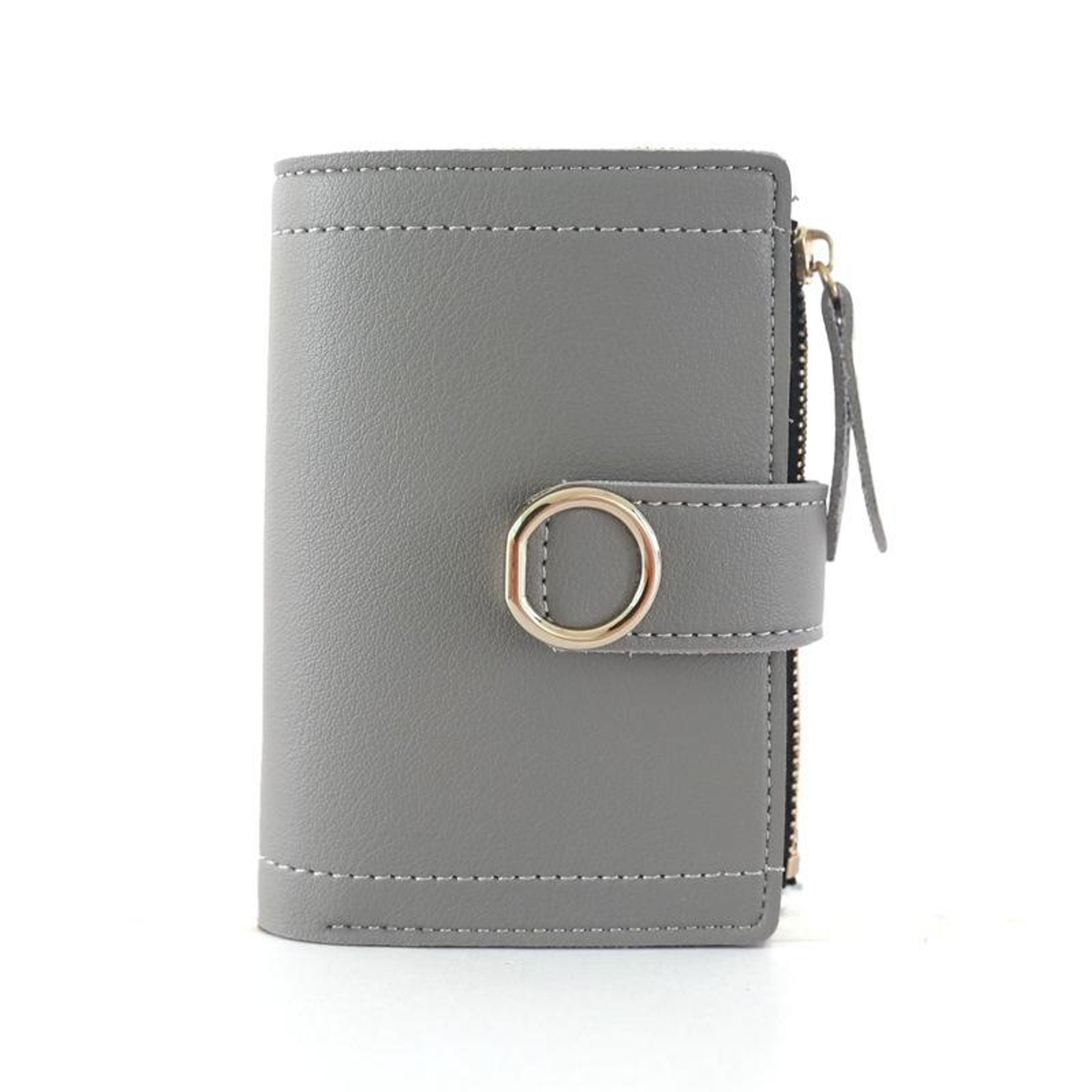 Small Leather Wallet For Women Fashion PU Card Holder Wallet With Money Clip 4