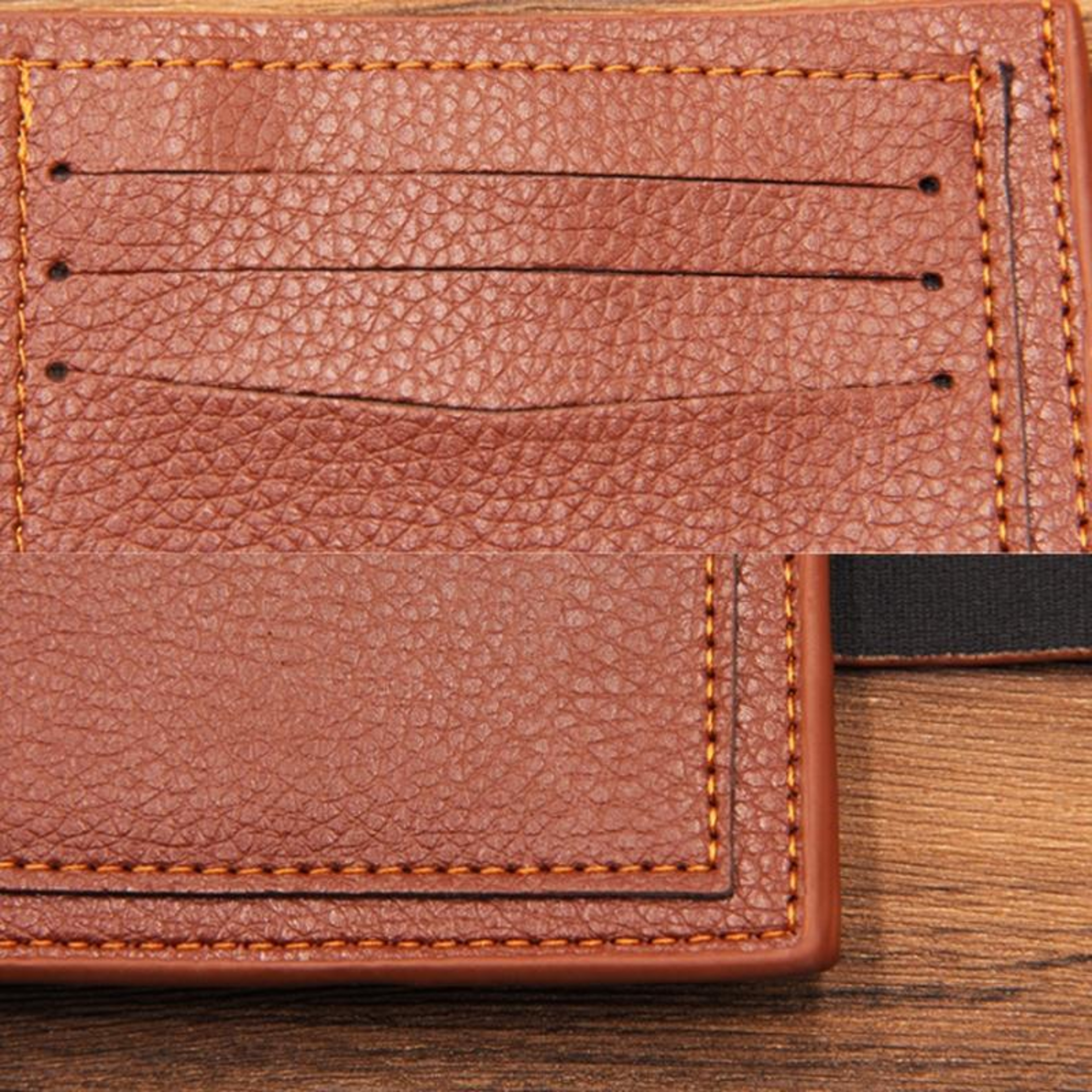 Mens Bifold Wallet With Magnetic Clasp Multi Card Holder Zipper Coin Pocket PU Leather Wallet 4