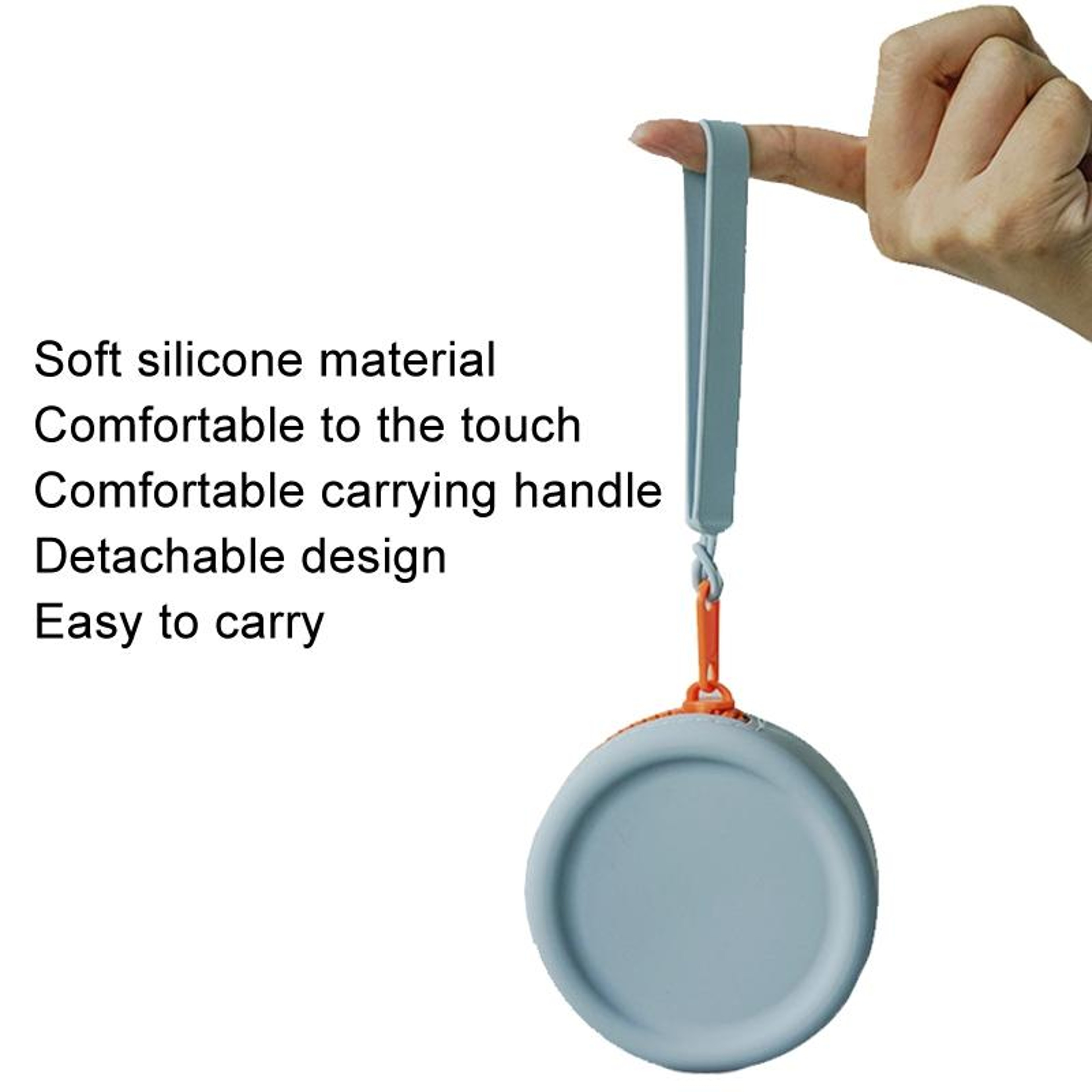 Portable Silicone Coin Purse Mini Zipper Pouch Earphone Storage Case Pet Treat Bag 4