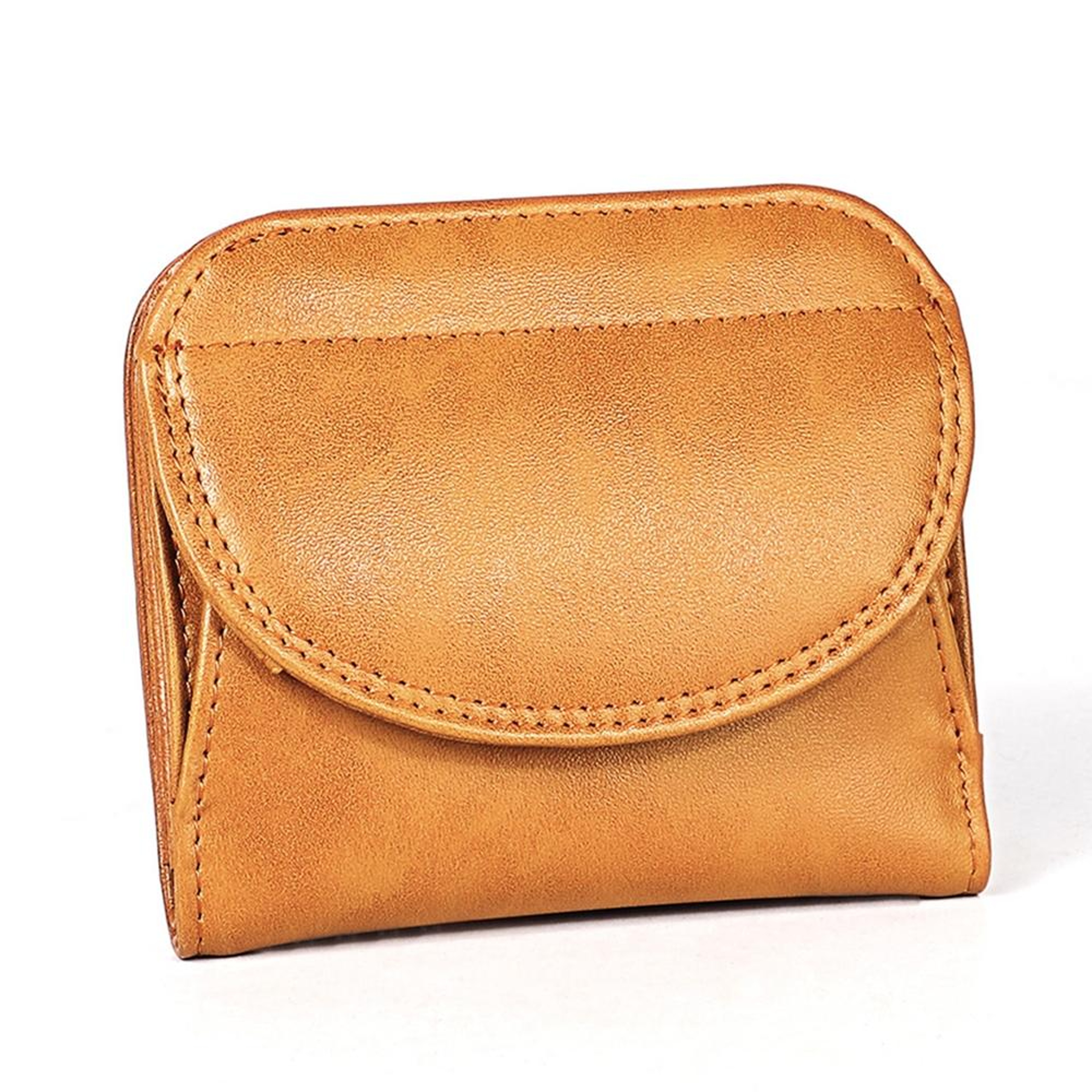 RFID Blocking Genuine Leather Womens Wallet Compact Coin Purse With Card Holder 1