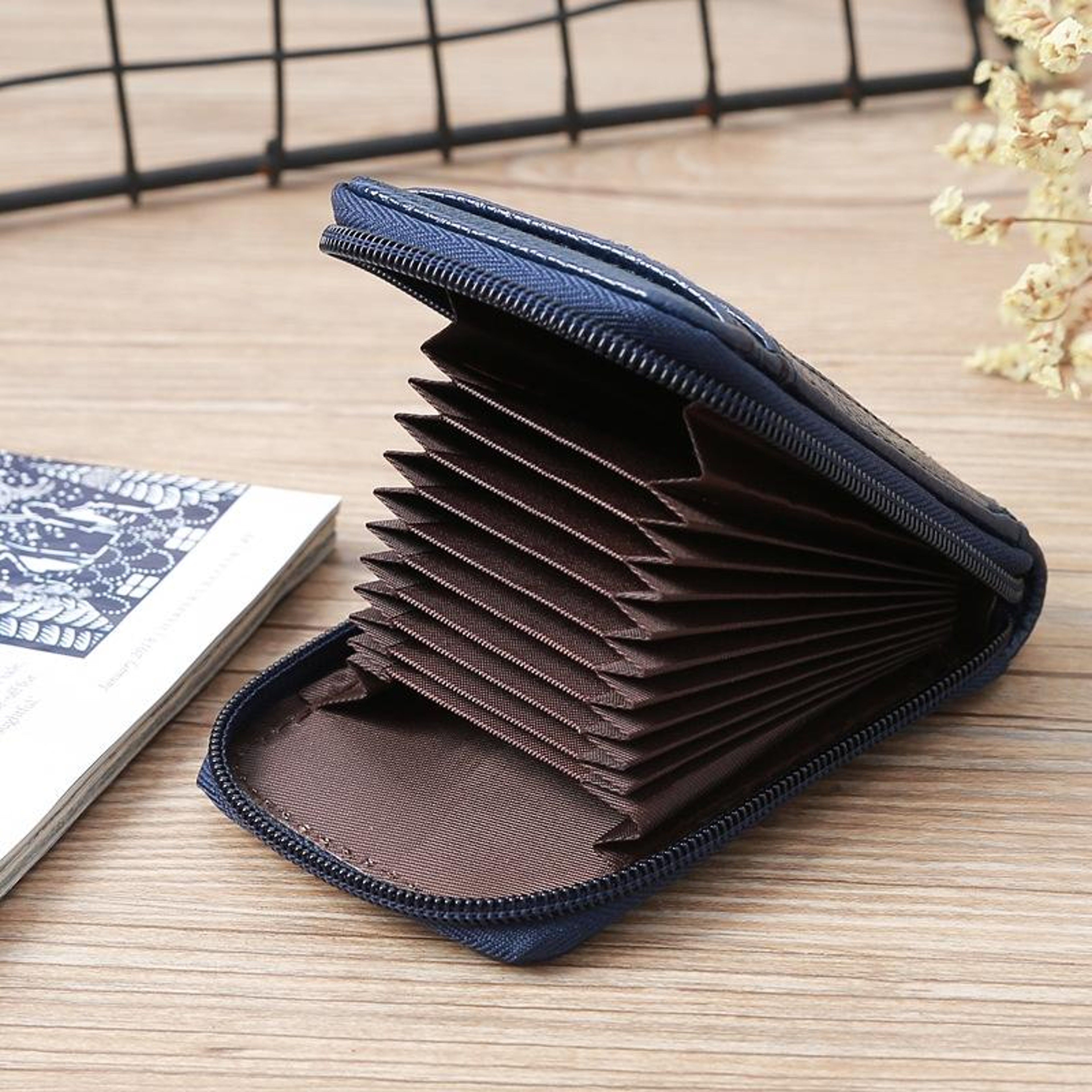Compact Woven Card Holder Wallet Mini Coin Purse With Zipper For Women Students And Everyday Carry 3
