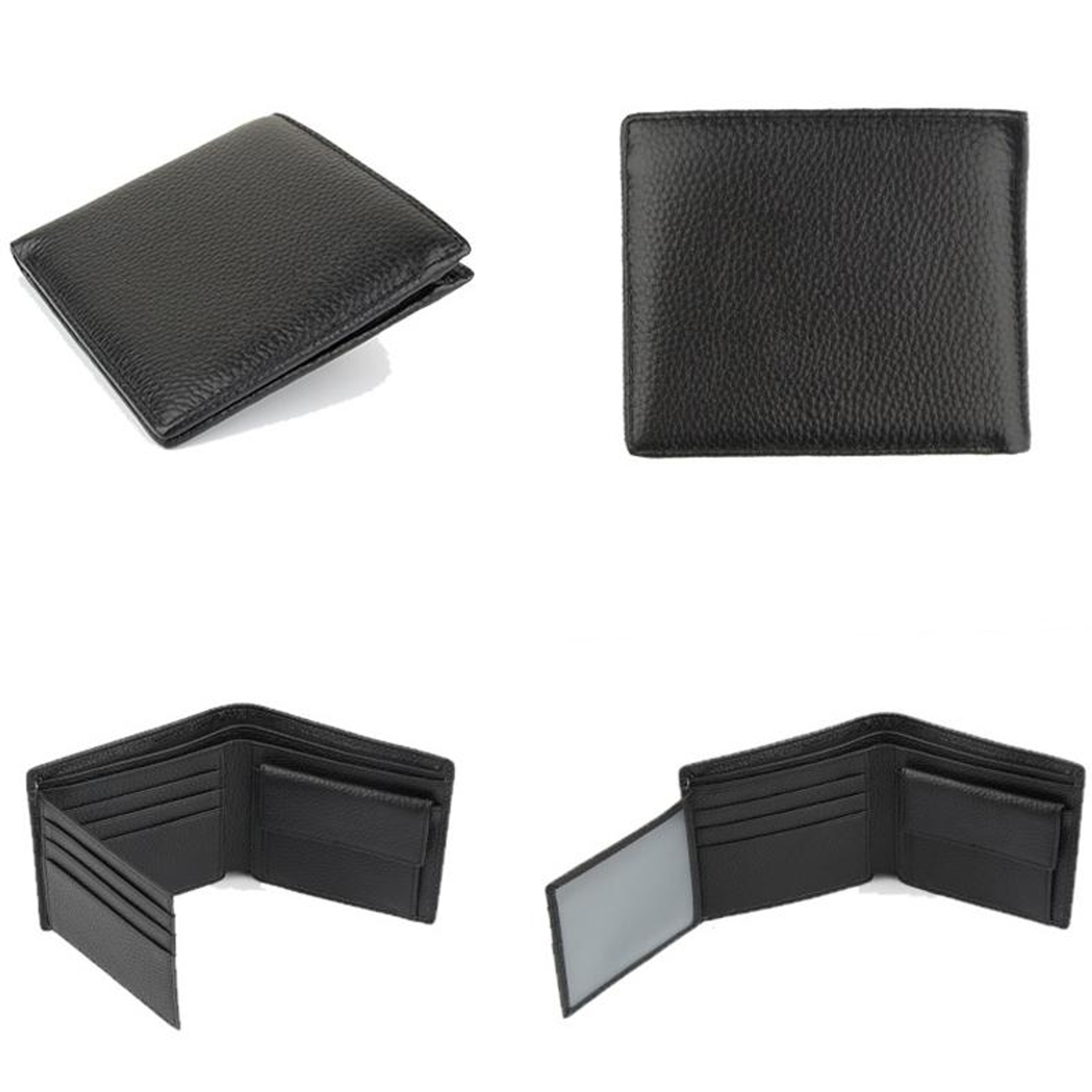 RFID Wallet First Layer Cowhide Mens Leather Wallet Anti Theft Coin Purse 1