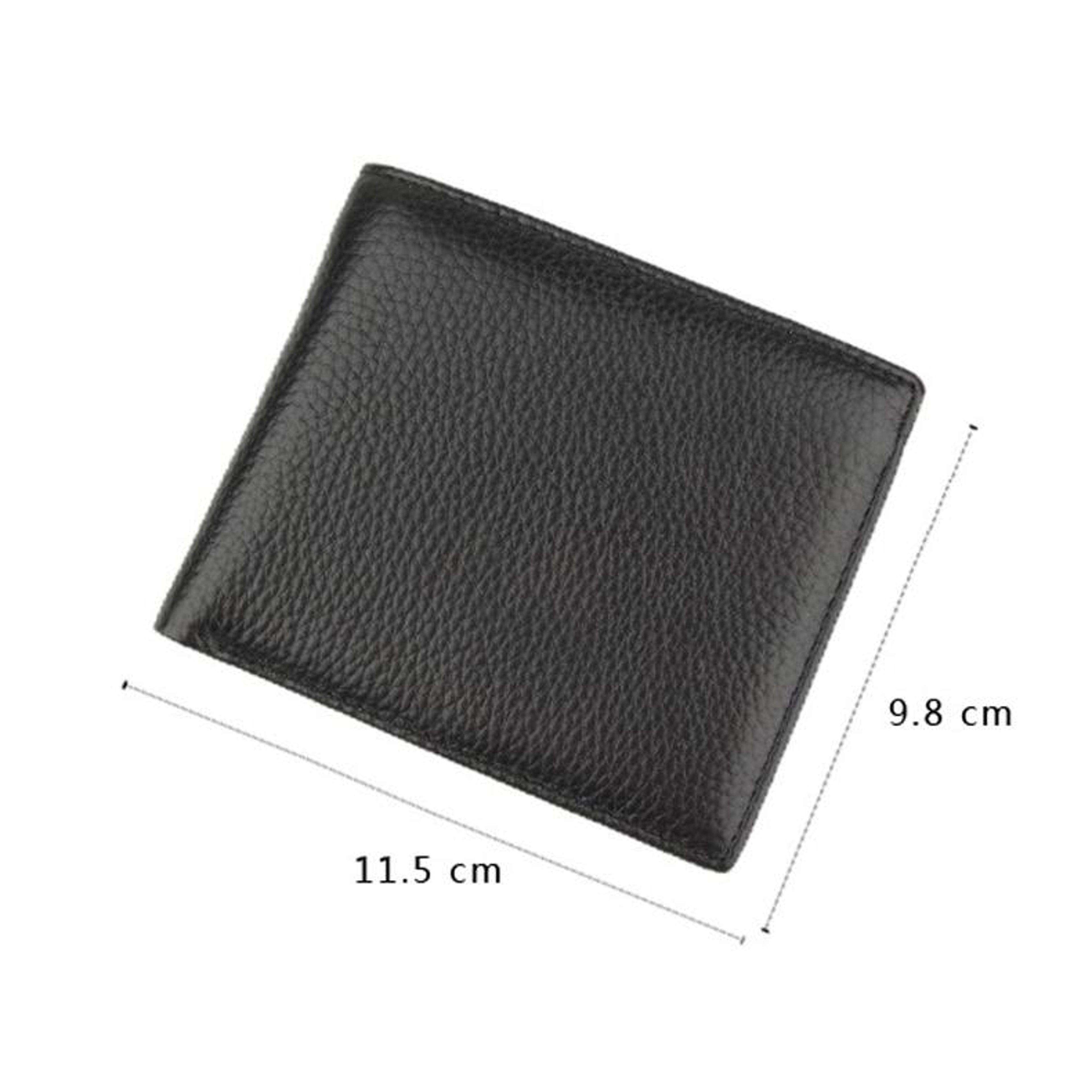 RFID Wallet First Layer Cowhide Mens Leather Wallet Anti Theft Coin Purse 2
