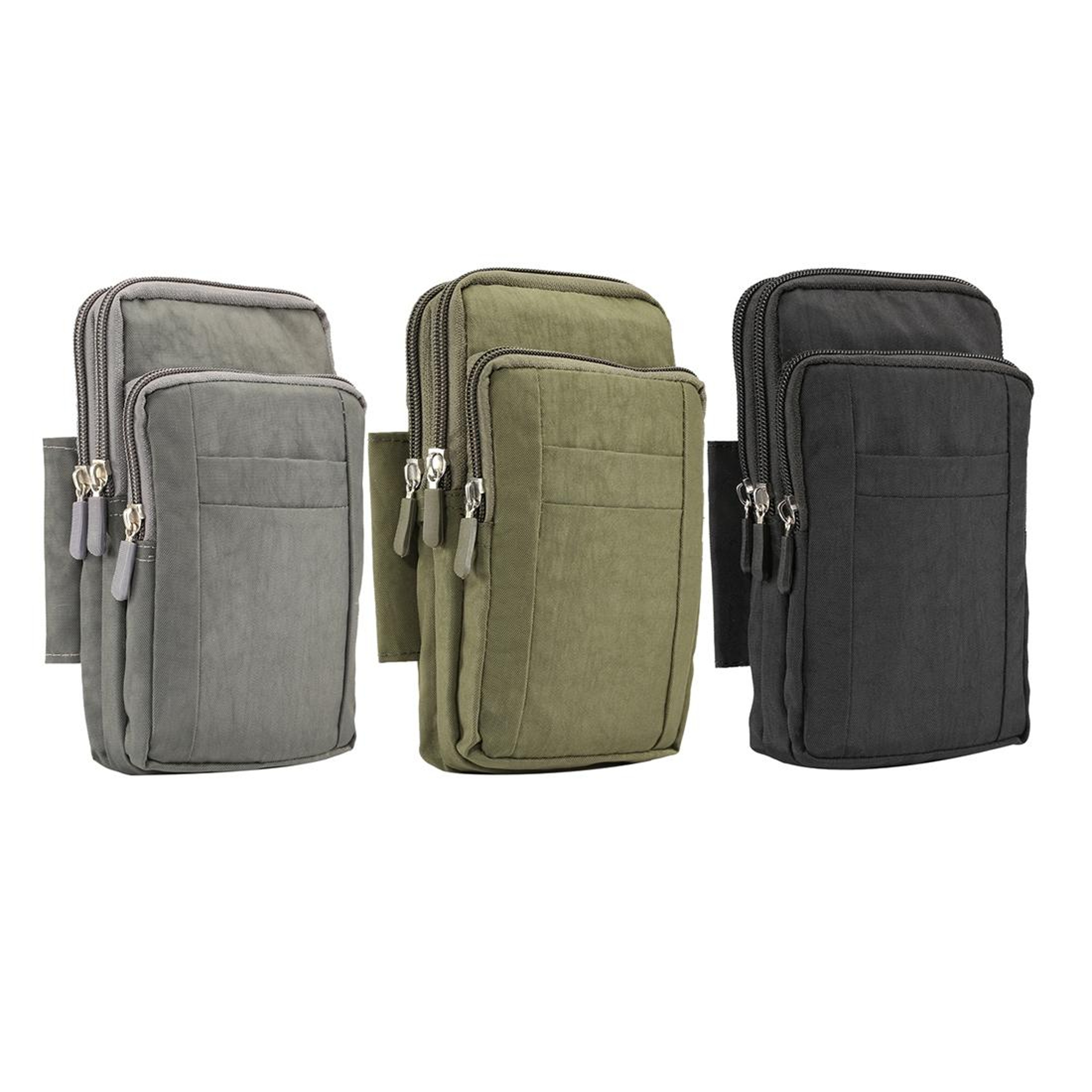 Outdoor Phone Holster Nylon Belt Phone Pouch Crossbody Phone Bag With Carabiner For 7 Inch Phones 11