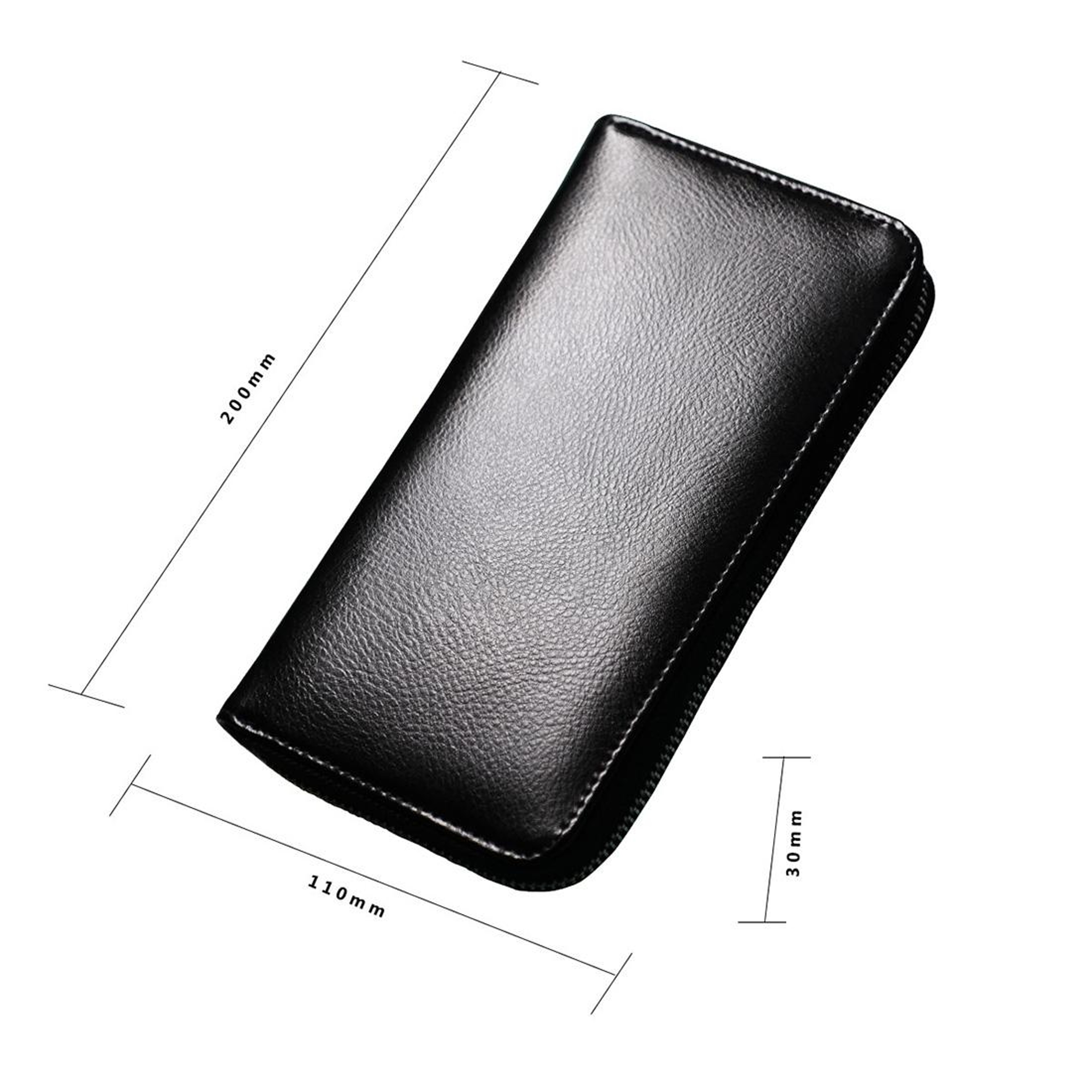 RFID Passport Wallet Genuine Leather Travel Document Organizer Long Wallet With Card Slots 2