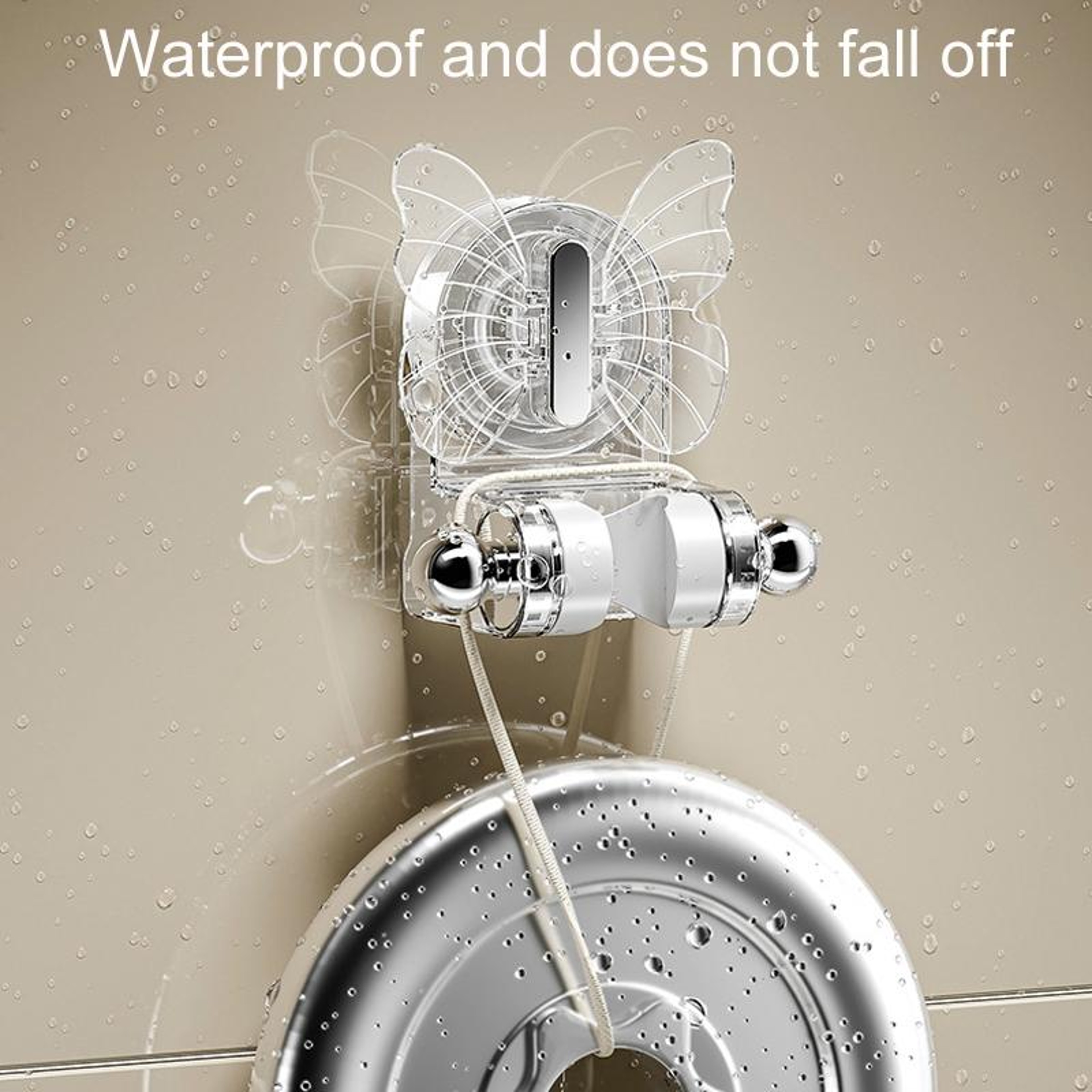 Universal Suction Cup Shower Bracket No Drill Shower Head Holder 3