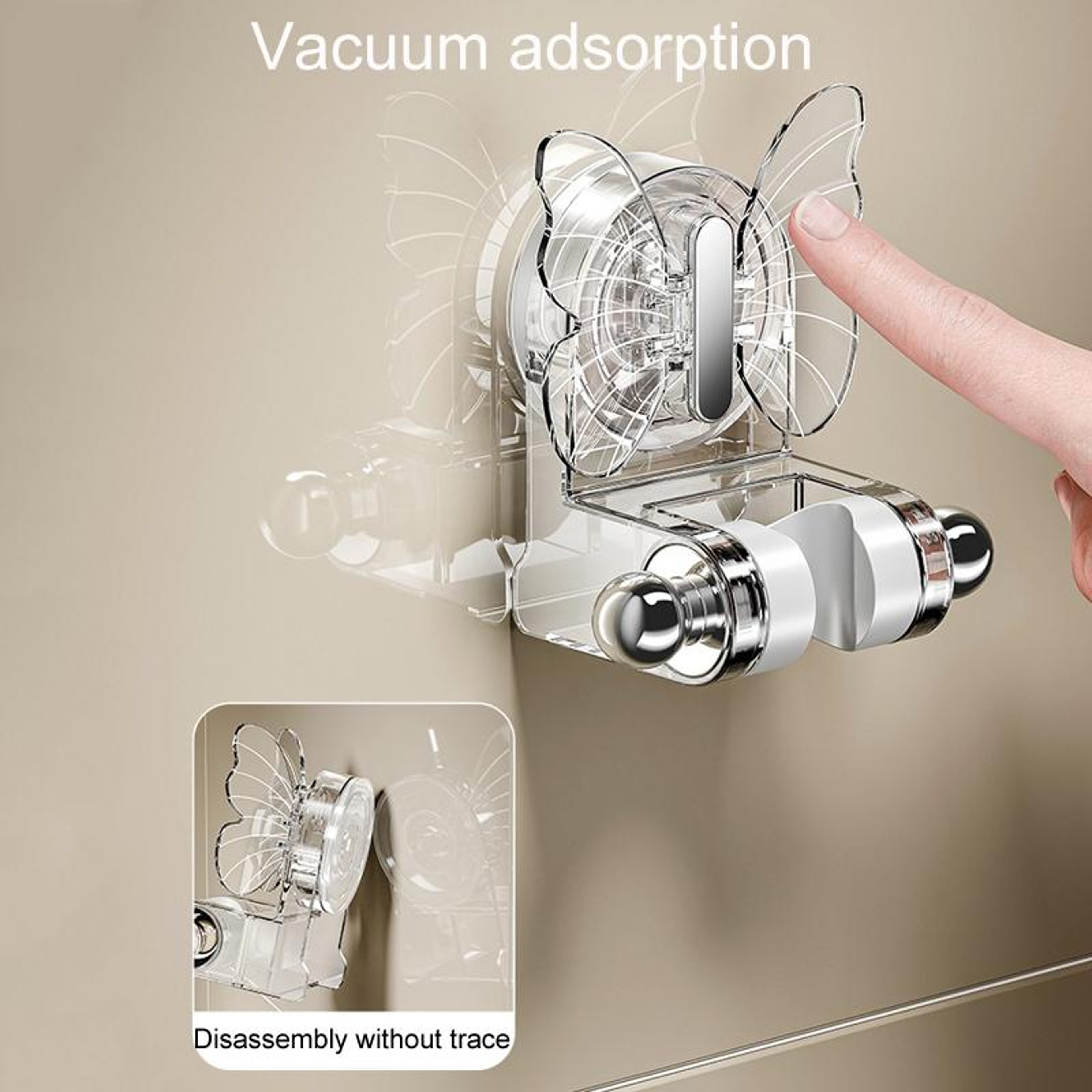 Universal Suction Cup Shower Bracket No Drill Shower Head Holder 4