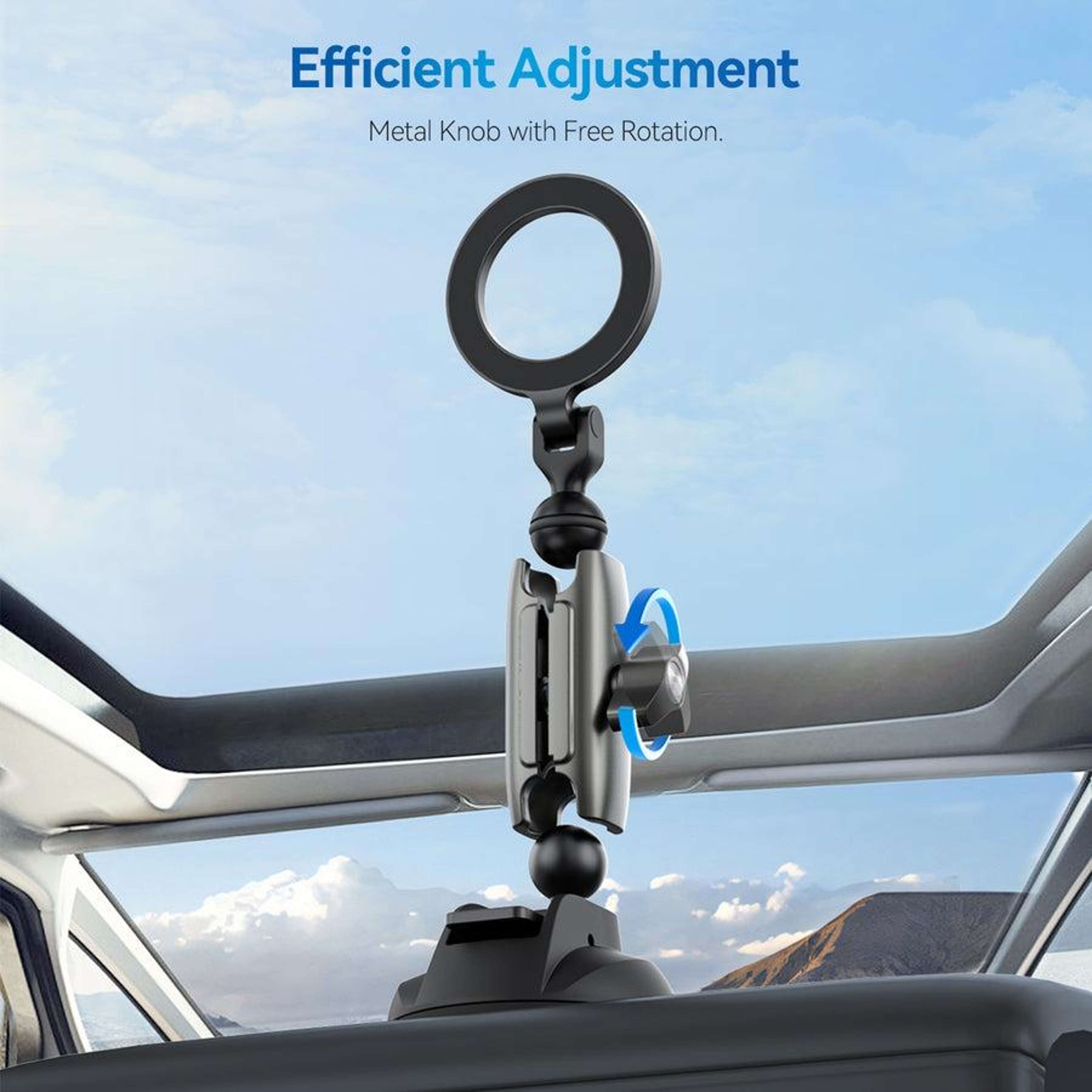 Magnetic Car Phone Mount 360 Phone Holder With Strong Suction Cup For Secure Hands Free Driving 11