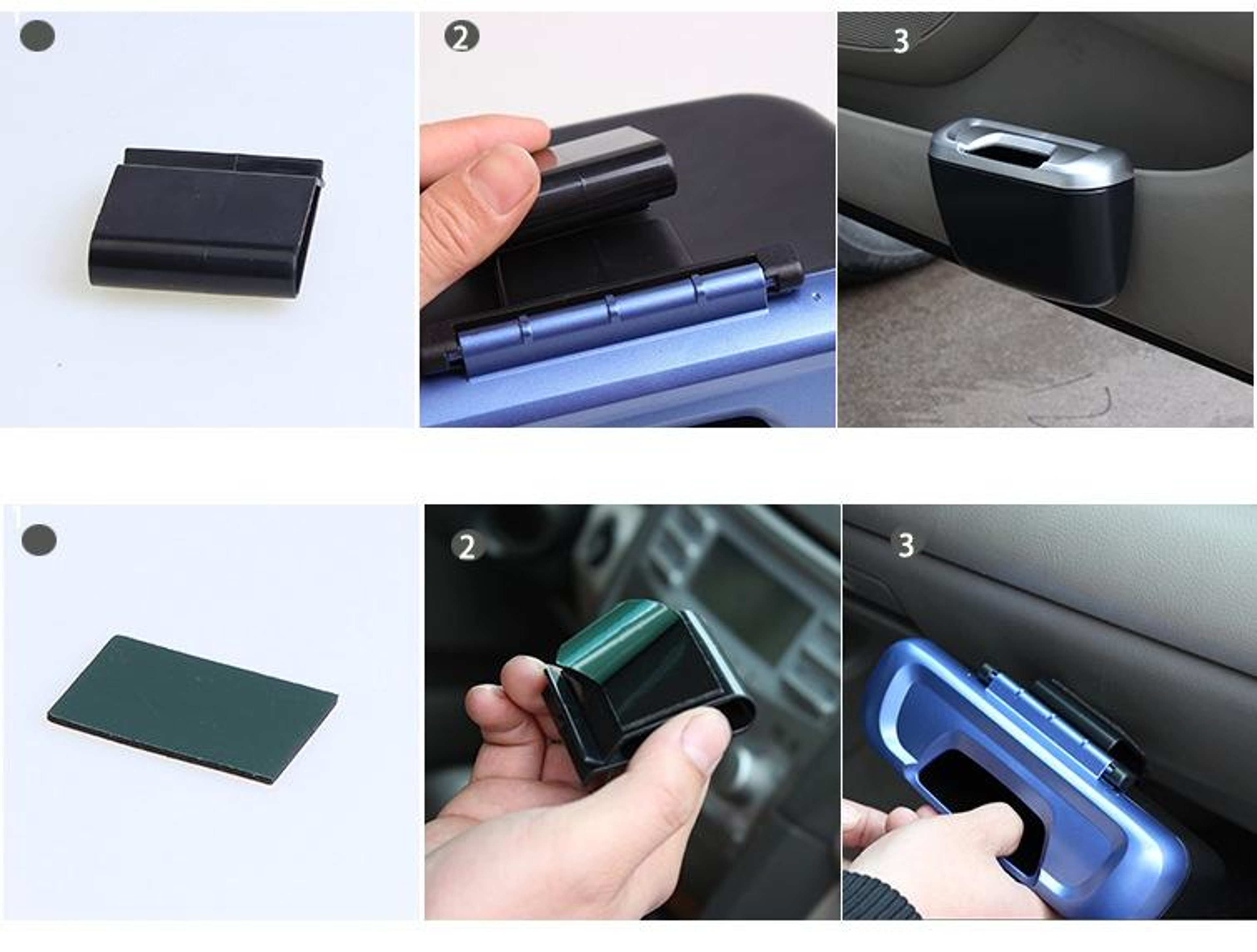Compact Car Trash Can And Car Storage Organizer Hanging Mini Garbage Bin Random Color Delivery 8