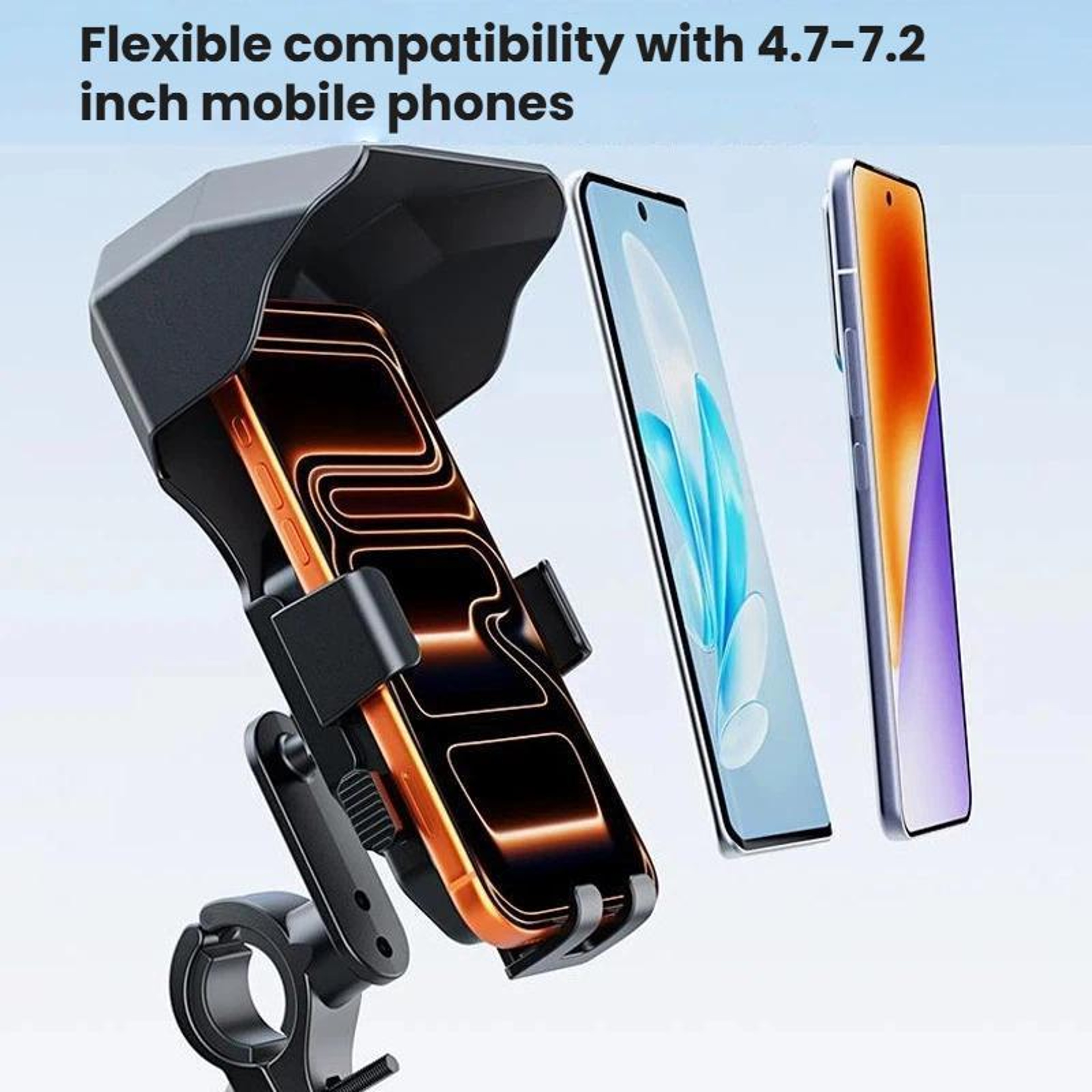Universal Motorcycle Phone Mount 360 Rotating Bike Phone Holder for Motorcycles Scooters and E Bikes – view 6