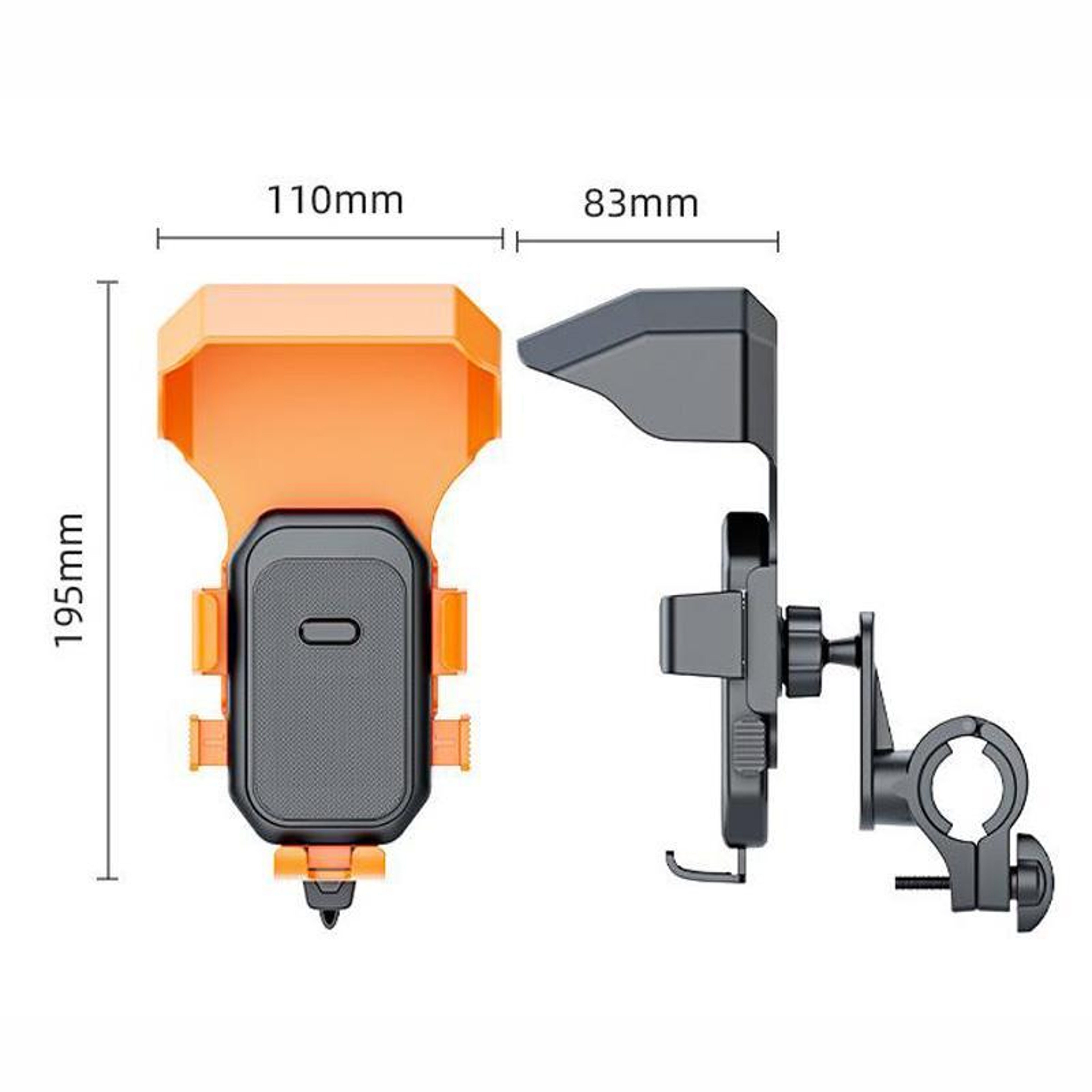 Universal Motorcycle Phone Mount 360 Rotating Bike Phone Holder for Motorcycles Scooters and E Bikes – view 9