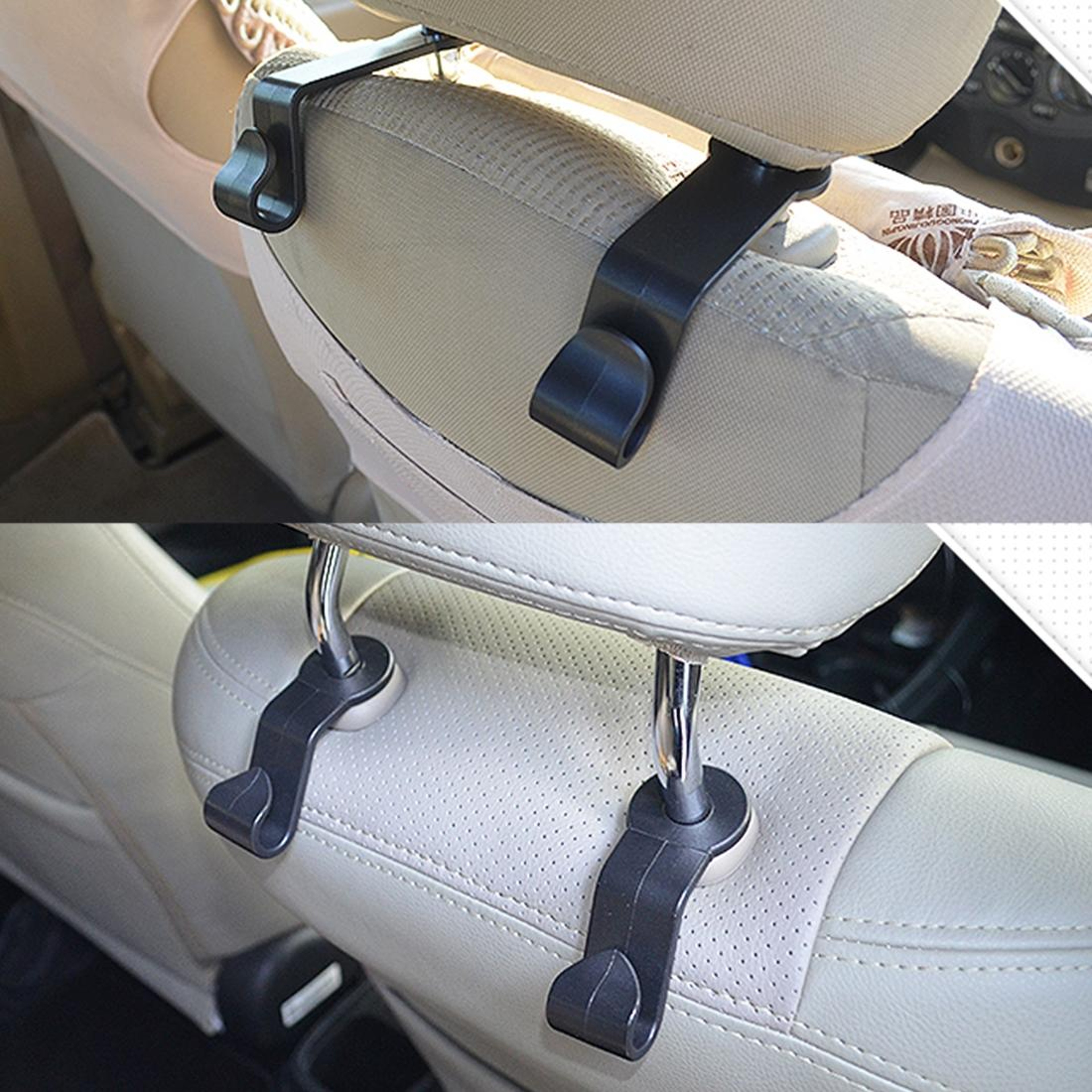 Universal Car Seat Headrest Hook 15kg Car Backseat Organizer  Bag Holder 4