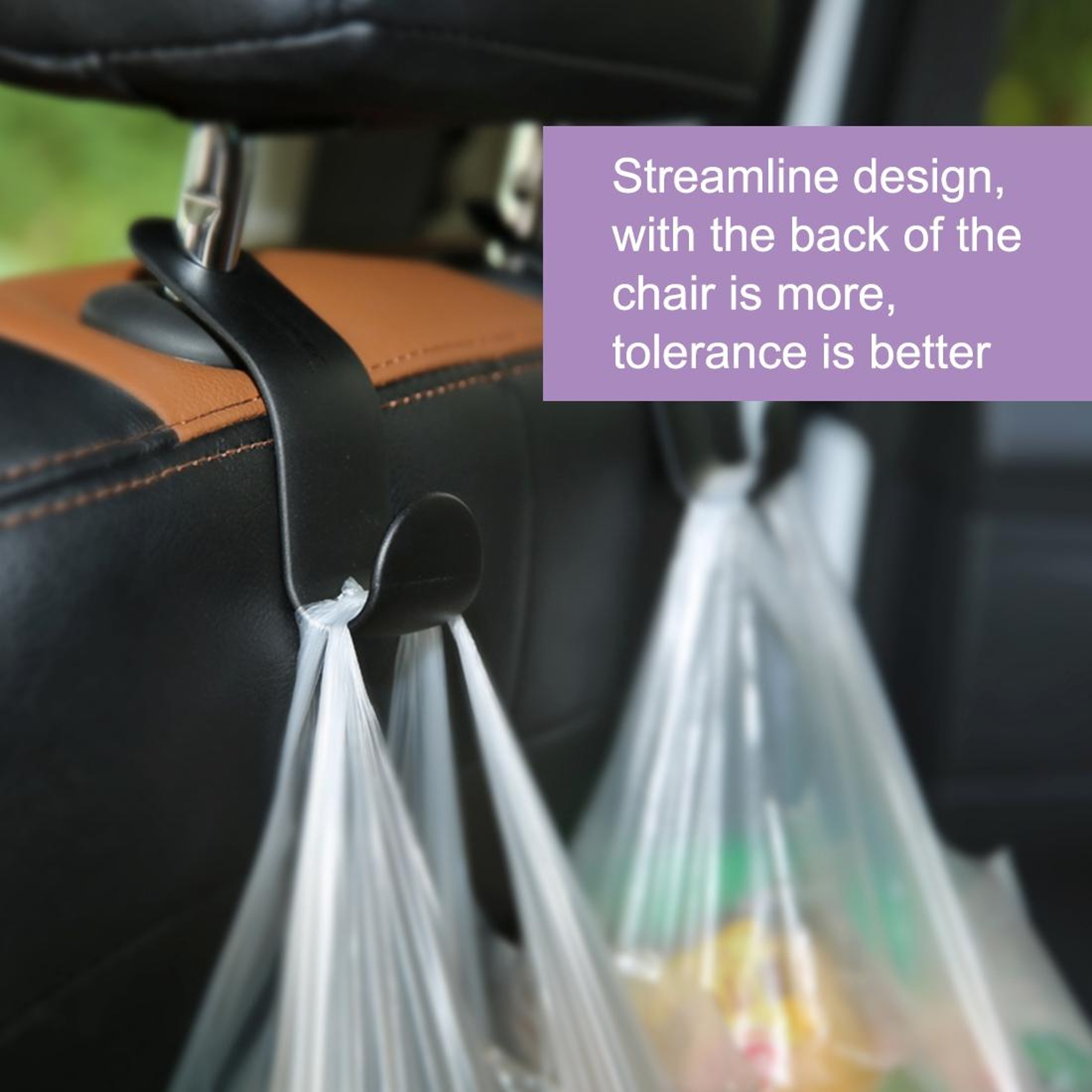 Universal Car Seat Headrest Hook 15kg Car Backseat Organizer  Bag Holder 5