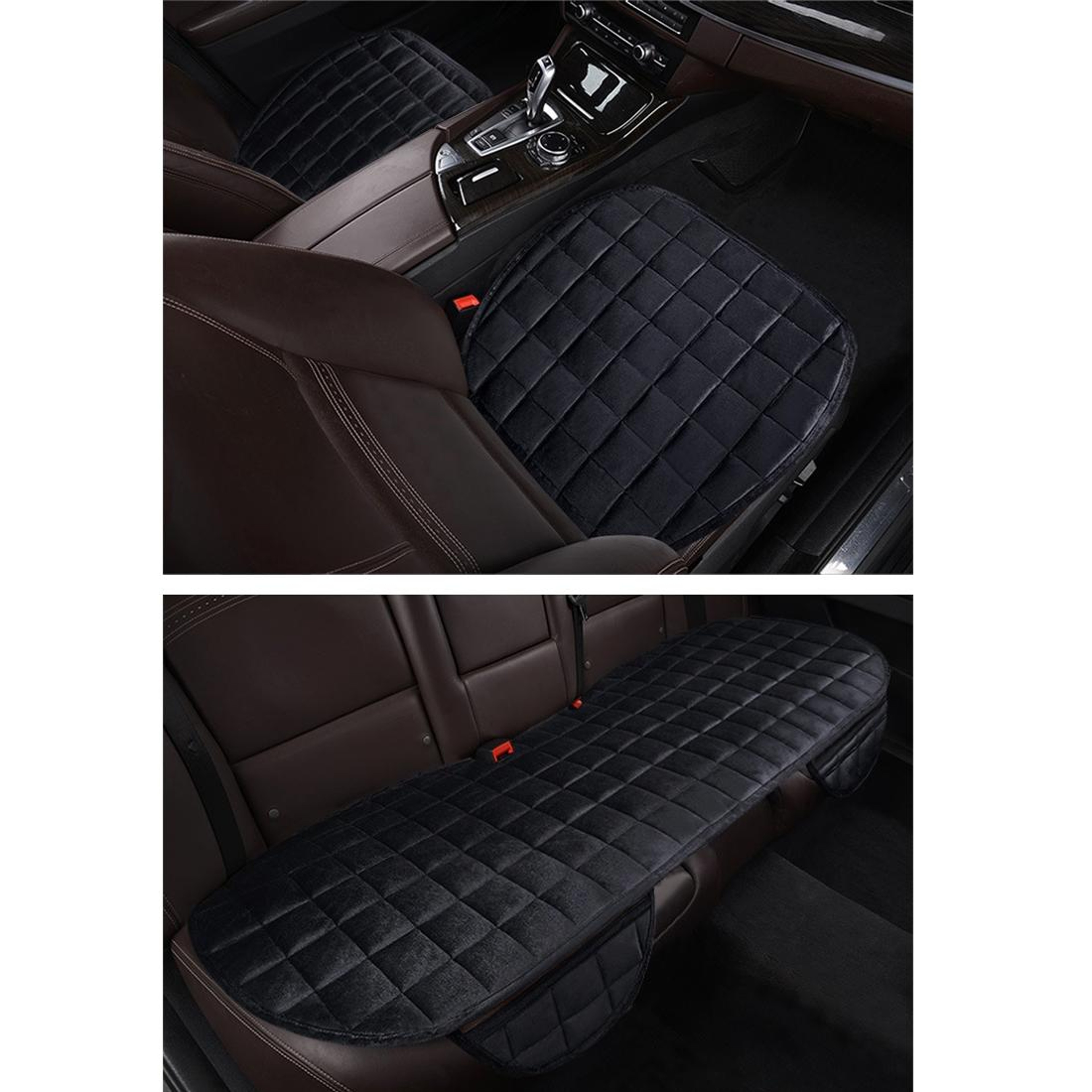 Universal Plush Car Seat Covers Non Slip Winter Cushion Pads 7