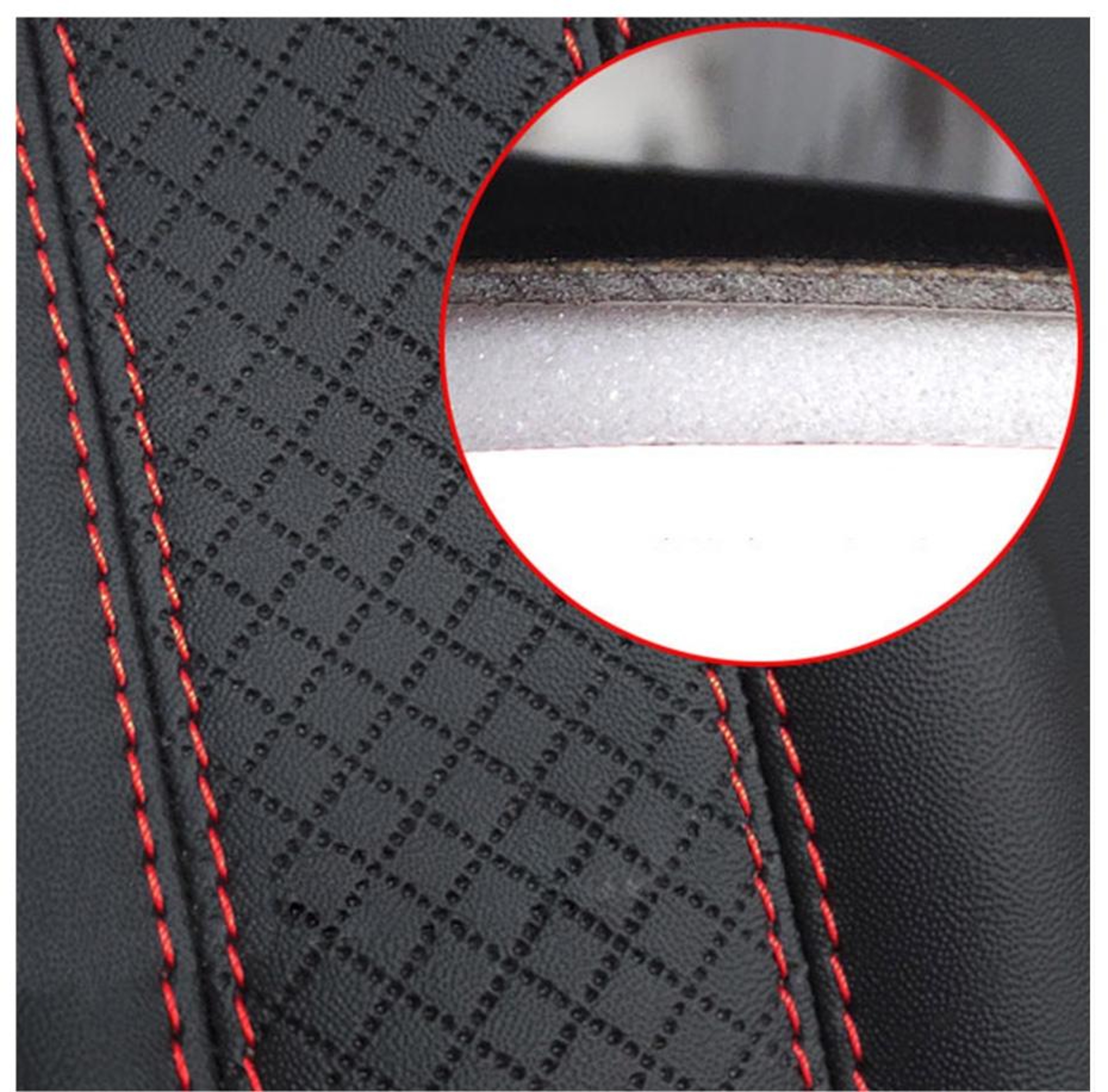 Premium Car Seat Belt Shoulder Pad PU Leather Comfort Protector For Cars SUVs  Trucks 3