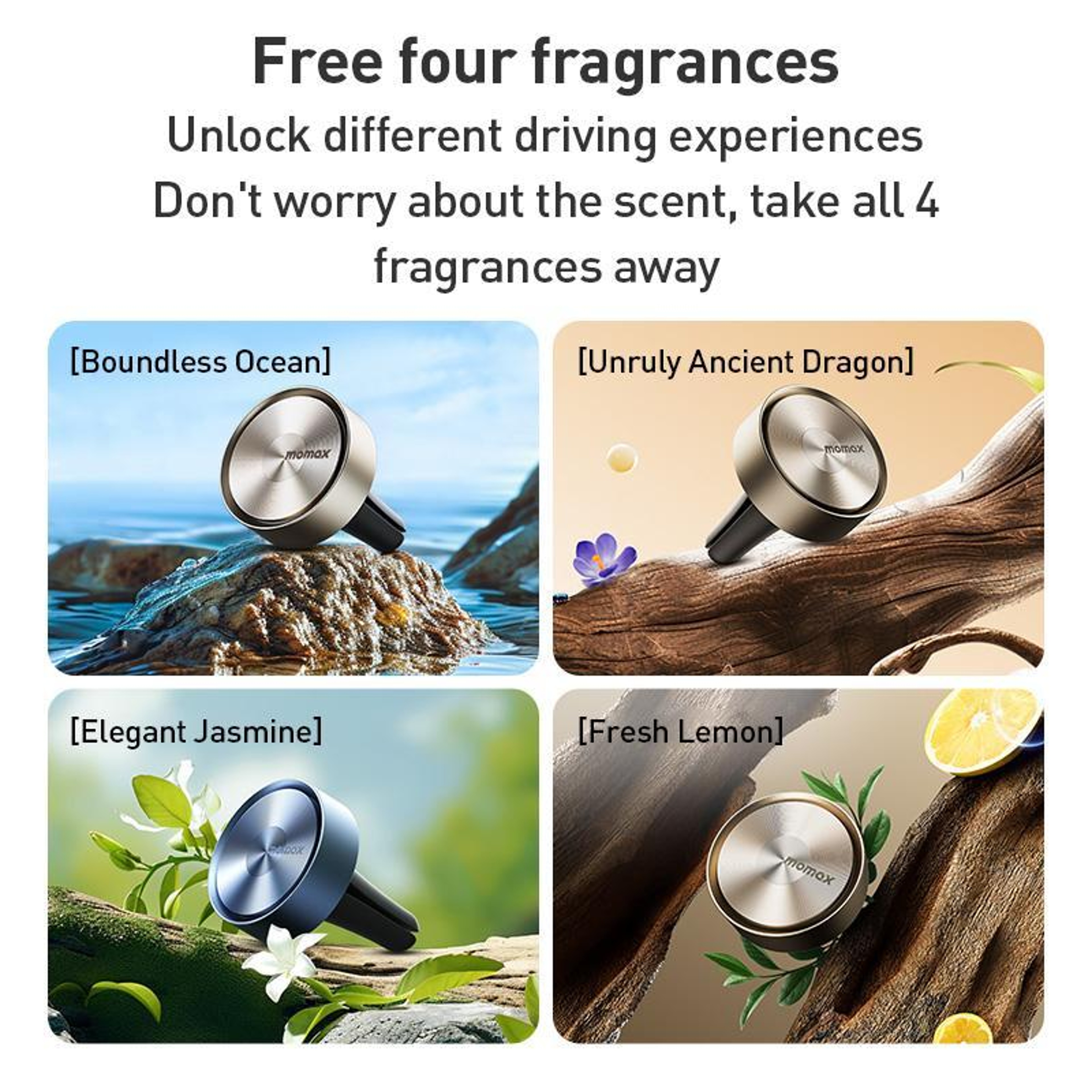 Car Vent Diffuser Aromatherapy Ring Air Freshener With Long Lasting Natural Fragrance 4