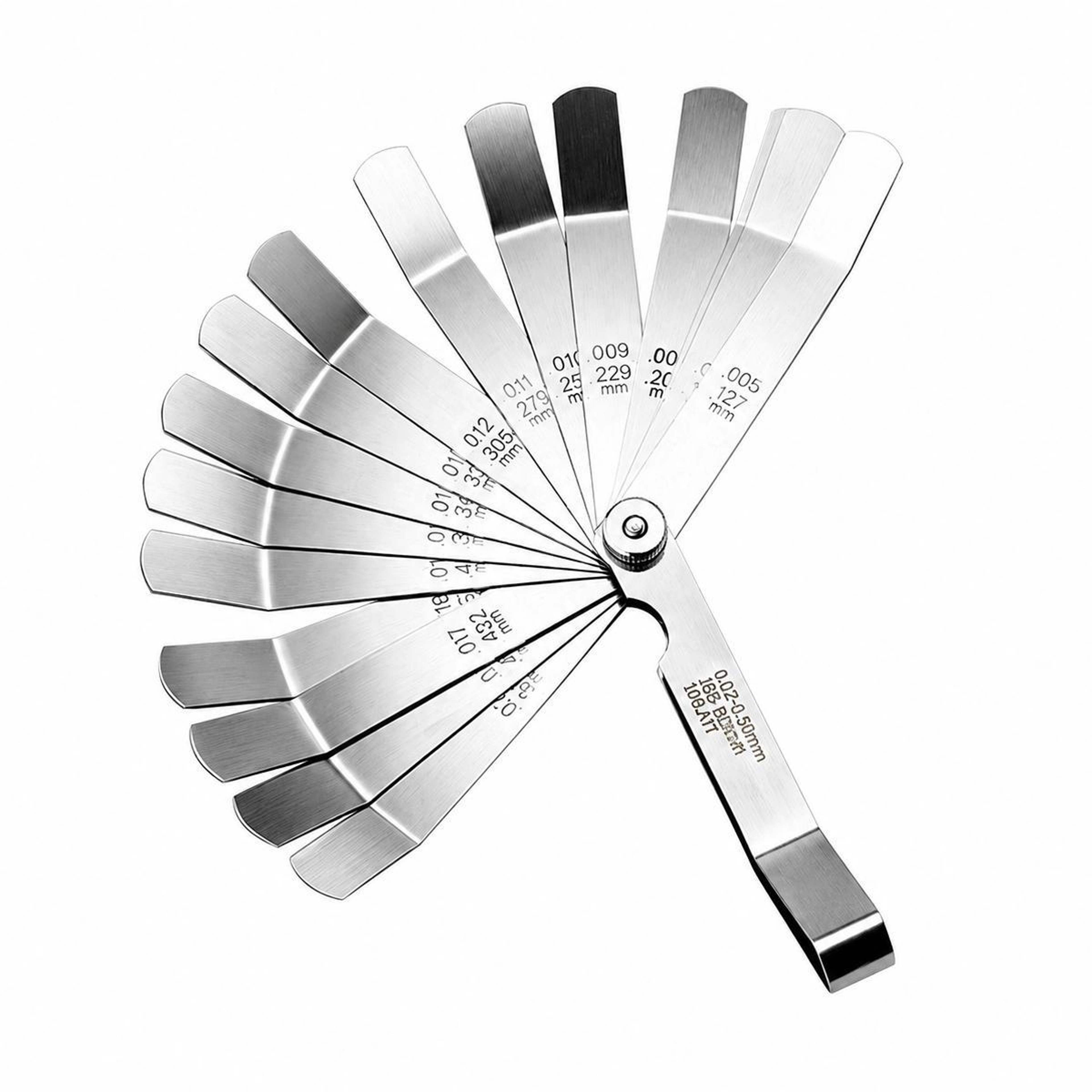 16 in 1 Elbow Feeler Gauge Stainless Steel Gap Measurement Tool – view 1