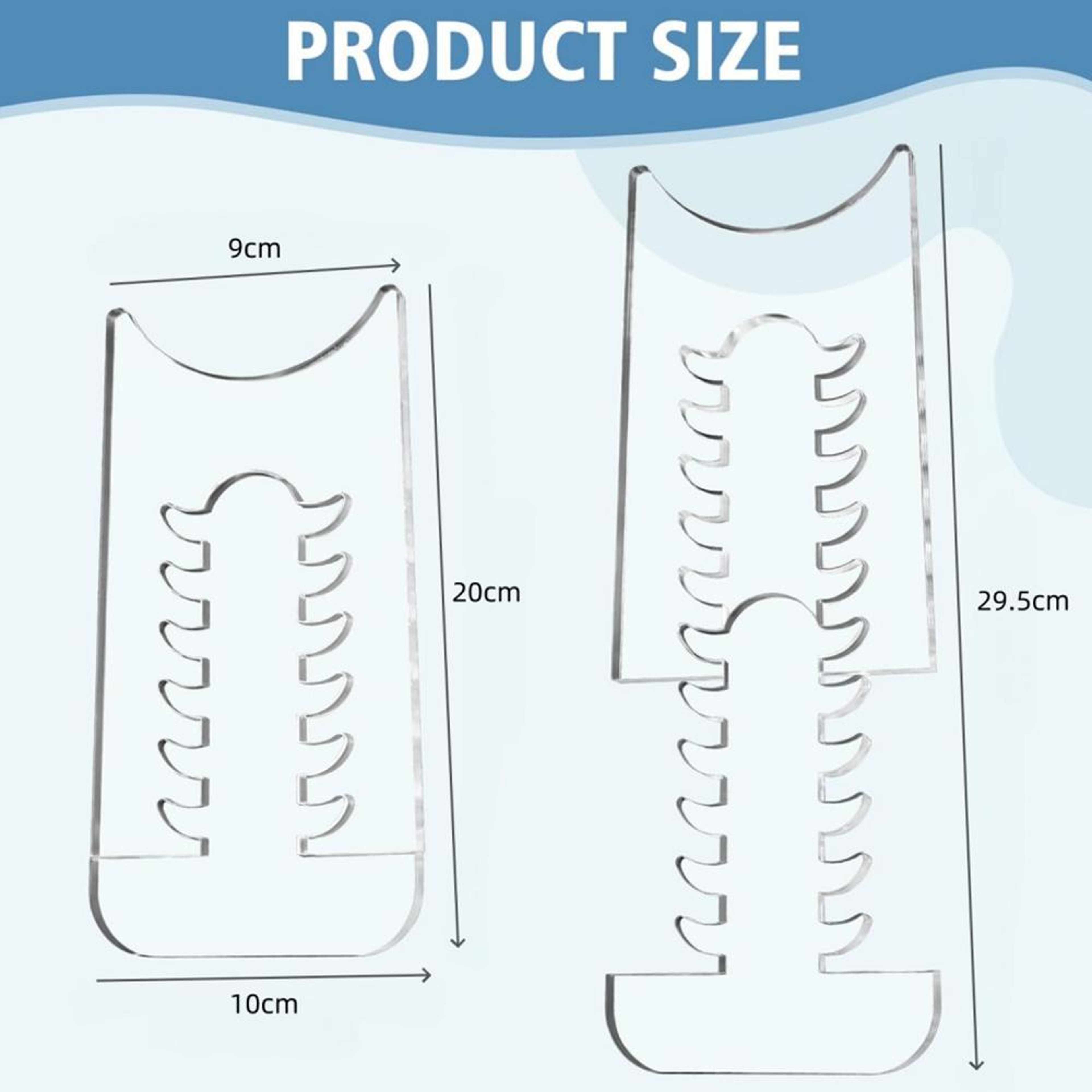 Adjustable Clear Acrylic Furniture Wall Spacer And Couch Stopper For Sofas And Beds 3