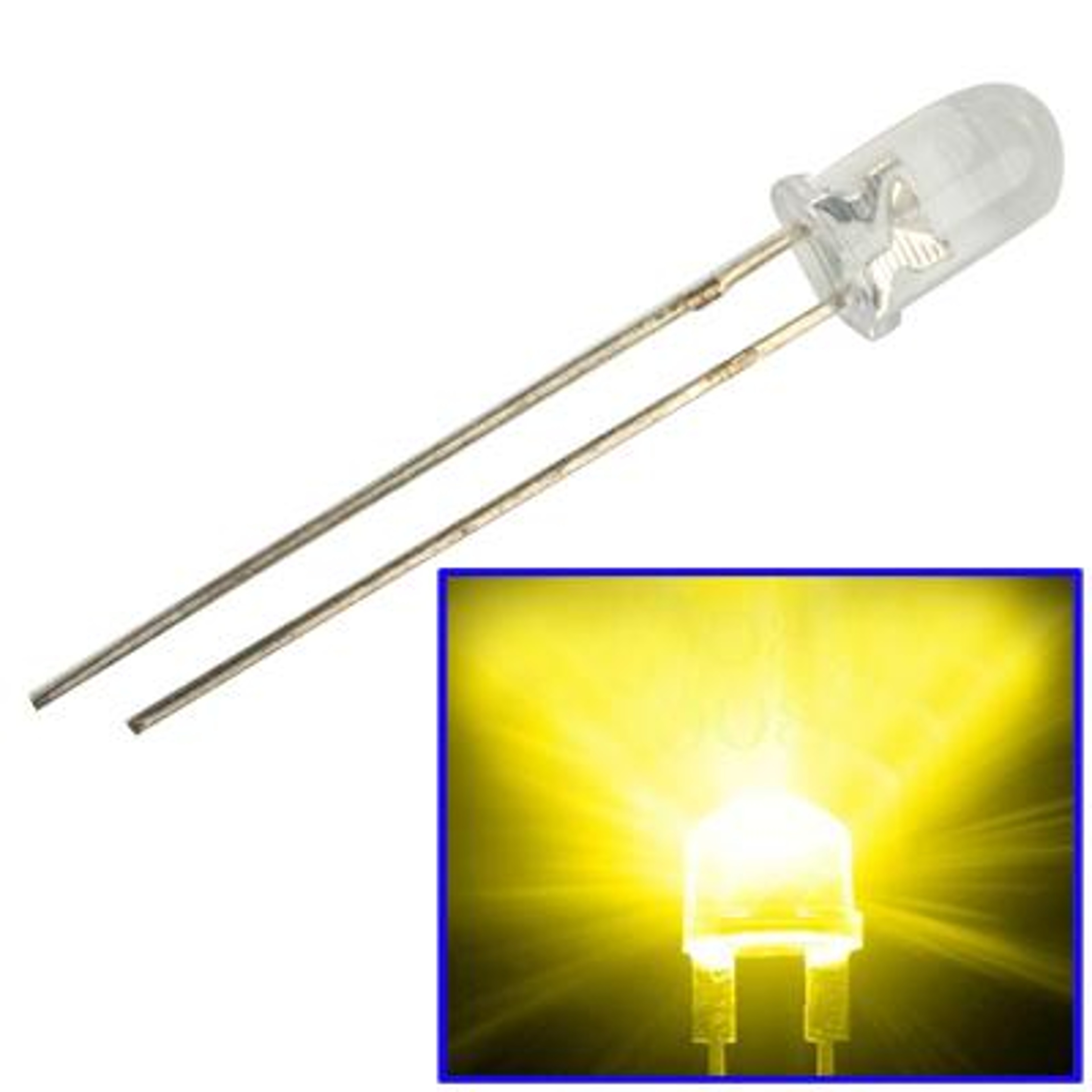 3mm LED Diodes Water Clear Round LED Lamps For Indicators And DIY Electronics 0