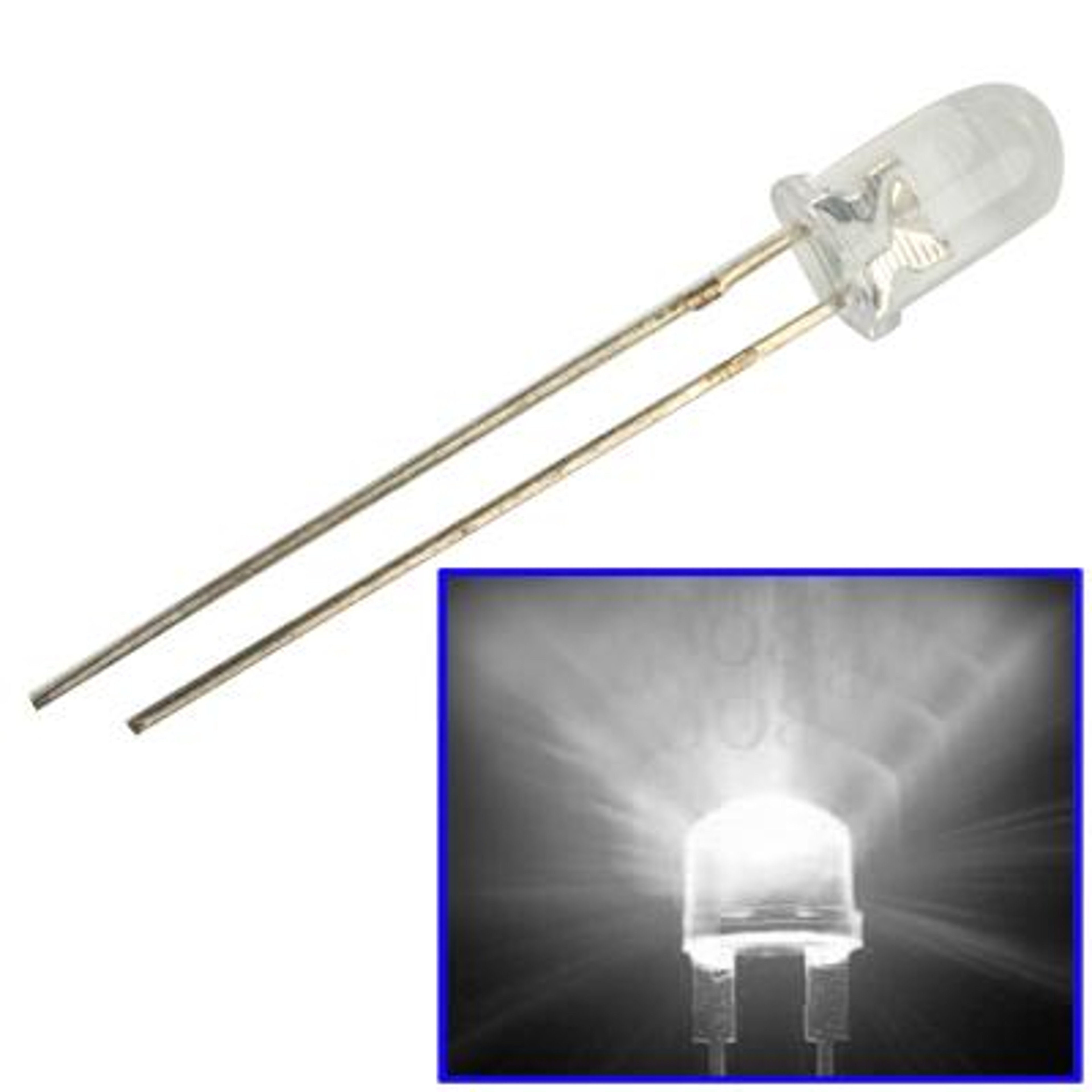 3mm LED Diodes Water Clear Round LED Lamps For Indicators And DIY Electronics 8